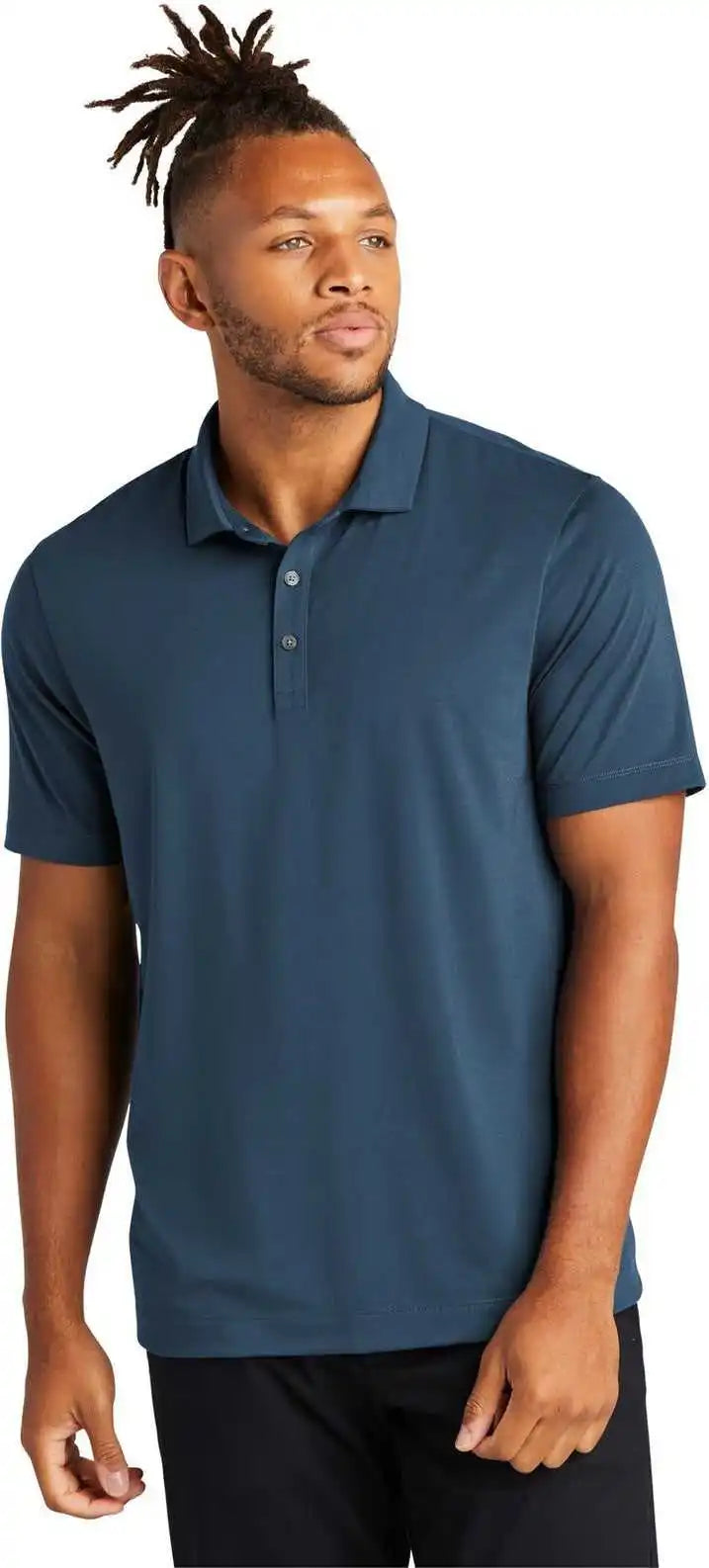 Mercer + mettle Mm1014 Stretch Jersey Polo Insignia Blue