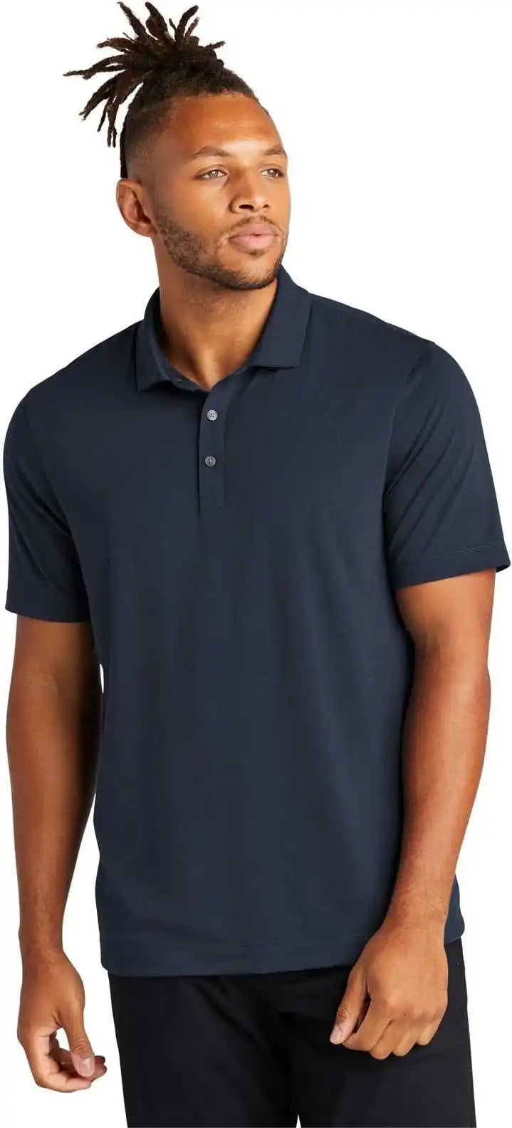 Mercer + mettle Mm1014 Stretch Jersey Polo Night Navy / Adult m