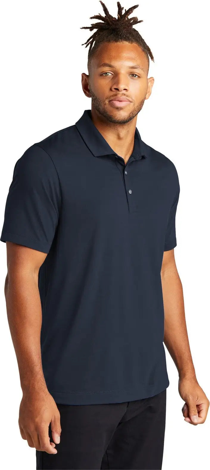 Mercer + mettle Mm1014 Stretch Jersey Polo - Night Navy