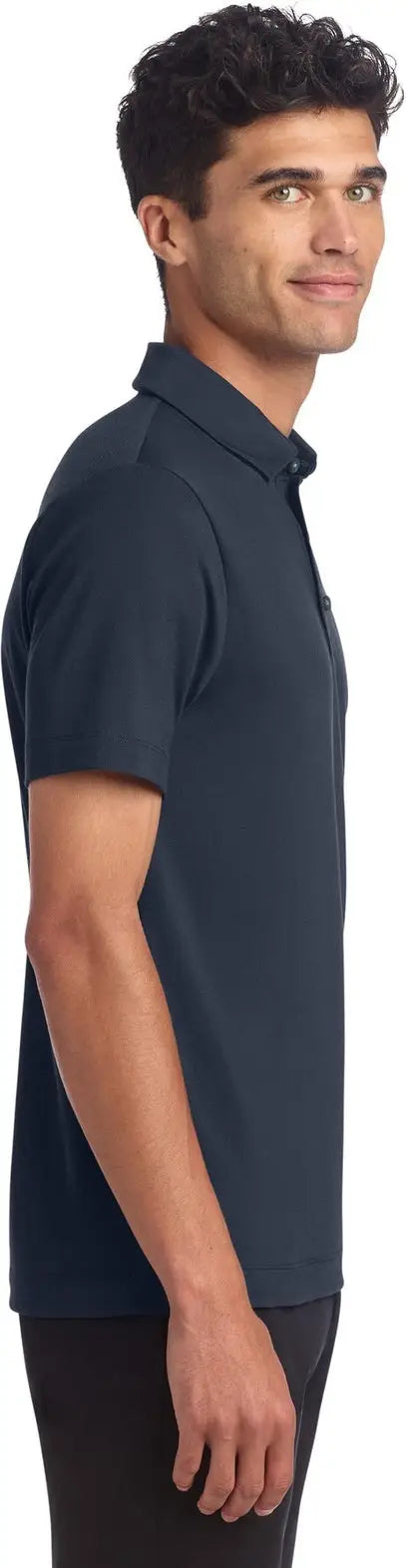 Mercer + mettle Mm1014 Stretch Jersey Polo - Night Navy