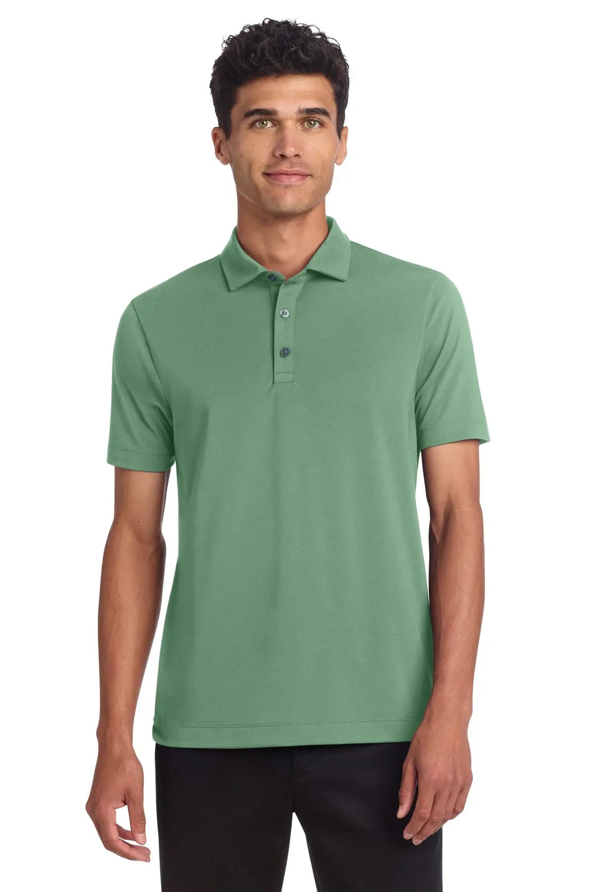 Mercer + mettle Mm1014 Stretch Jersey Polo - Sage