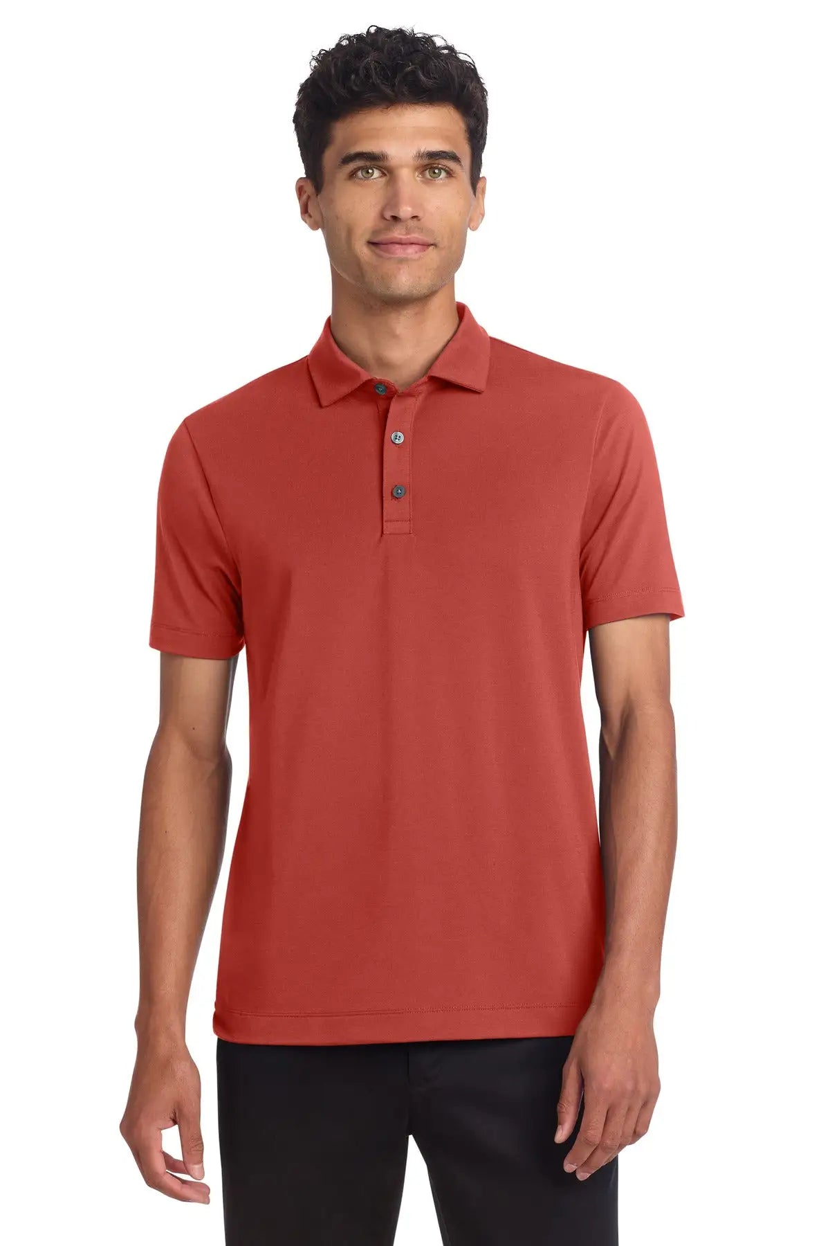 Mercer + mettle Mm1014 Stretch Jersey Polo - Terracotta - Adult Xs