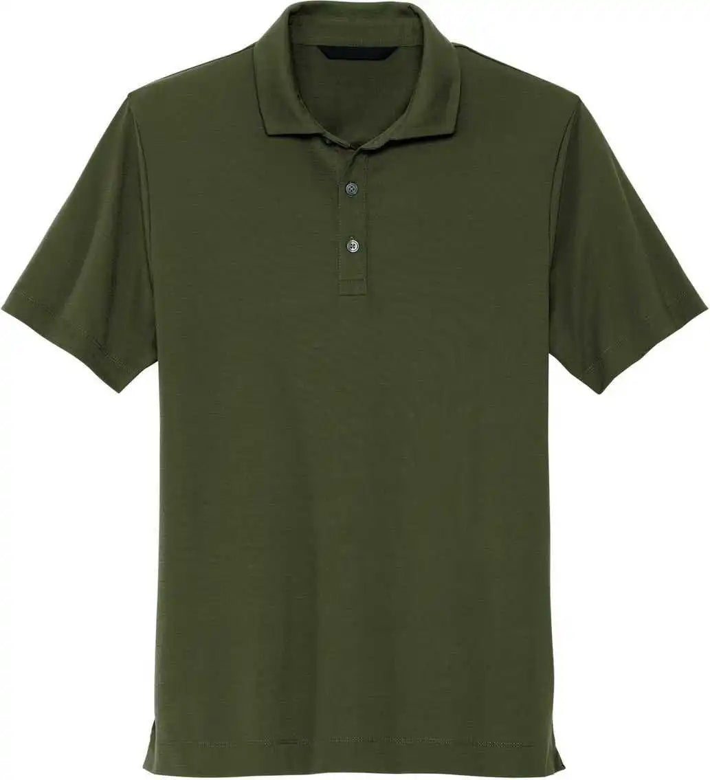 Mercer + mettle Mm1014 Stretch Jersey Polo - Townsend Green - Forest / Adult Xl