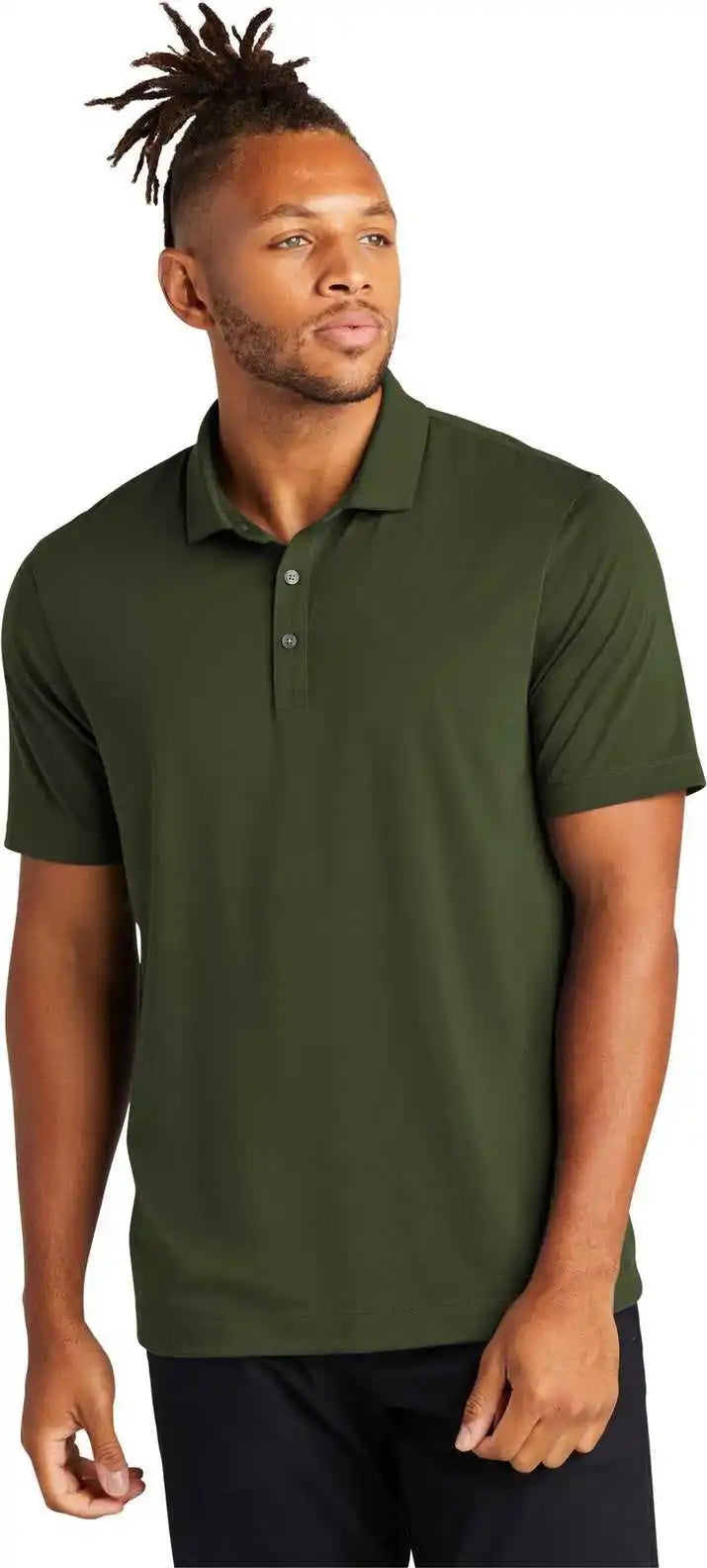 Mercer + mettle Mm1014 Stretch Jersey Polo Townsend Green