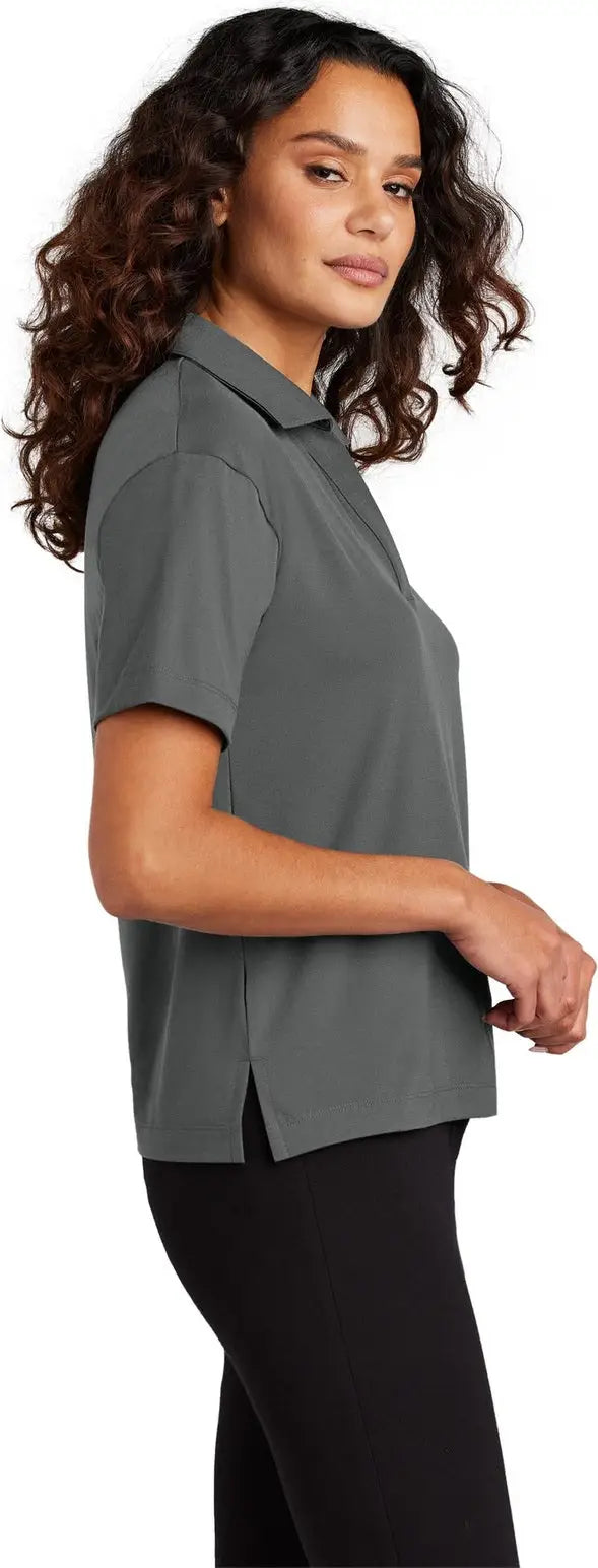 Mercer + mettle Mm1015 Women’s Stretch Jersey Polo - Anchor Gray