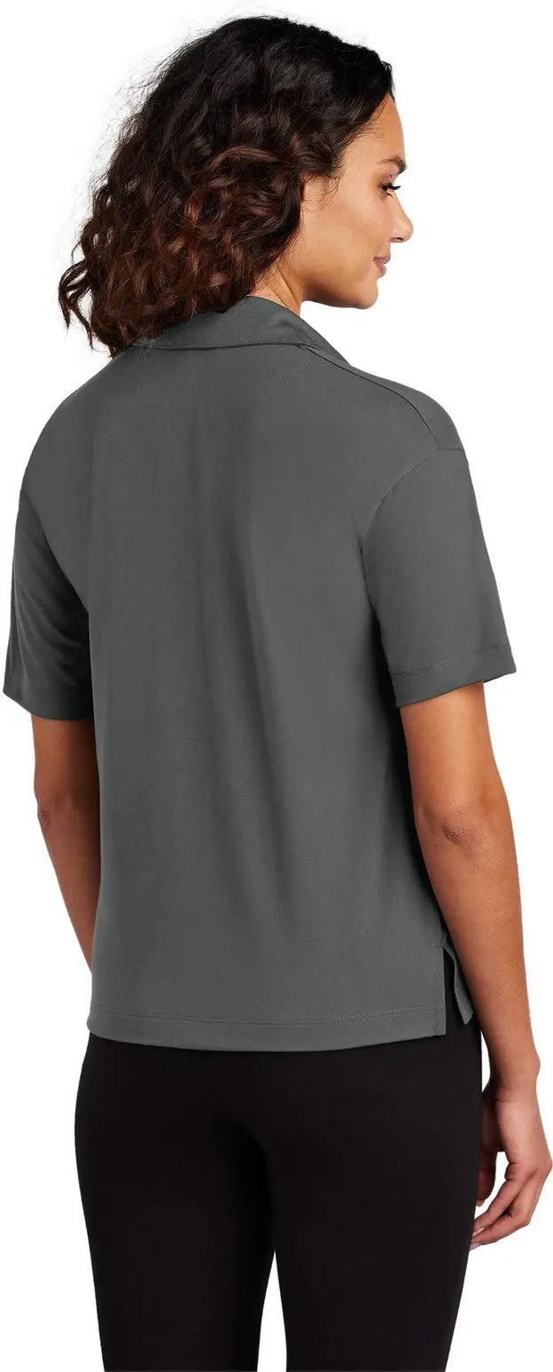 Mercer + mettle Mm1015 Women’s Stretch Jersey Polo - Anchor Gray