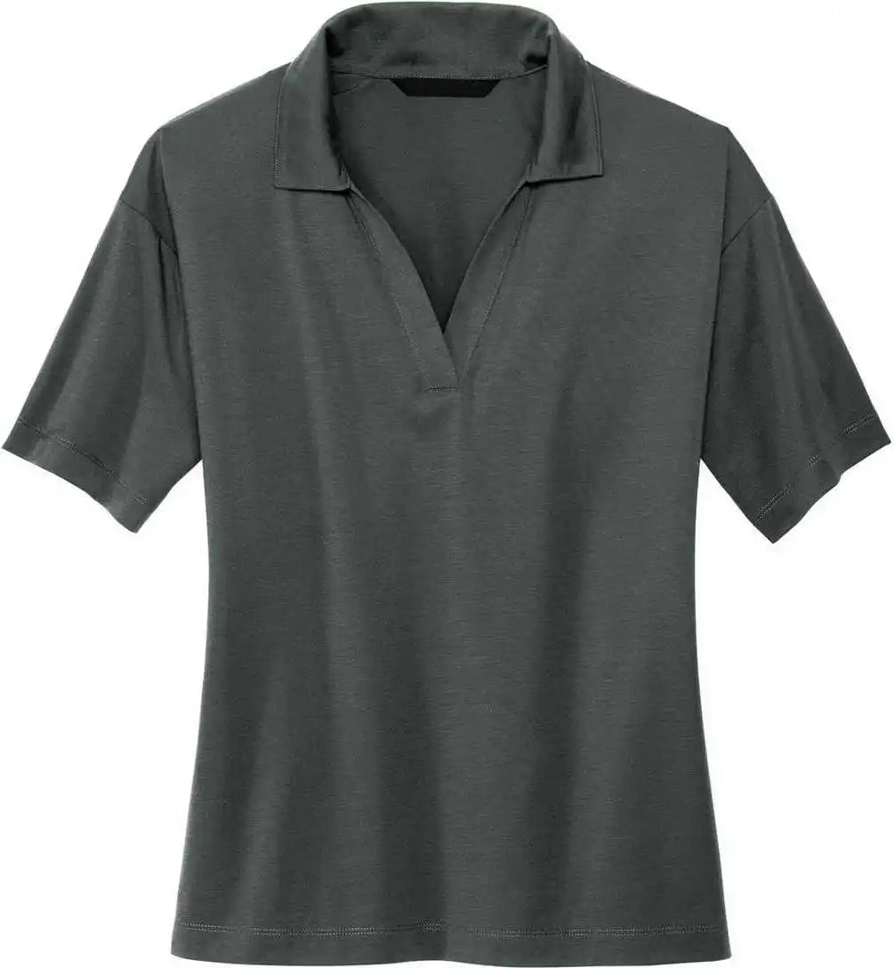 Mercer + mettle Mm1015 Women’s Stretch Jersey Polo - Anchor Grey