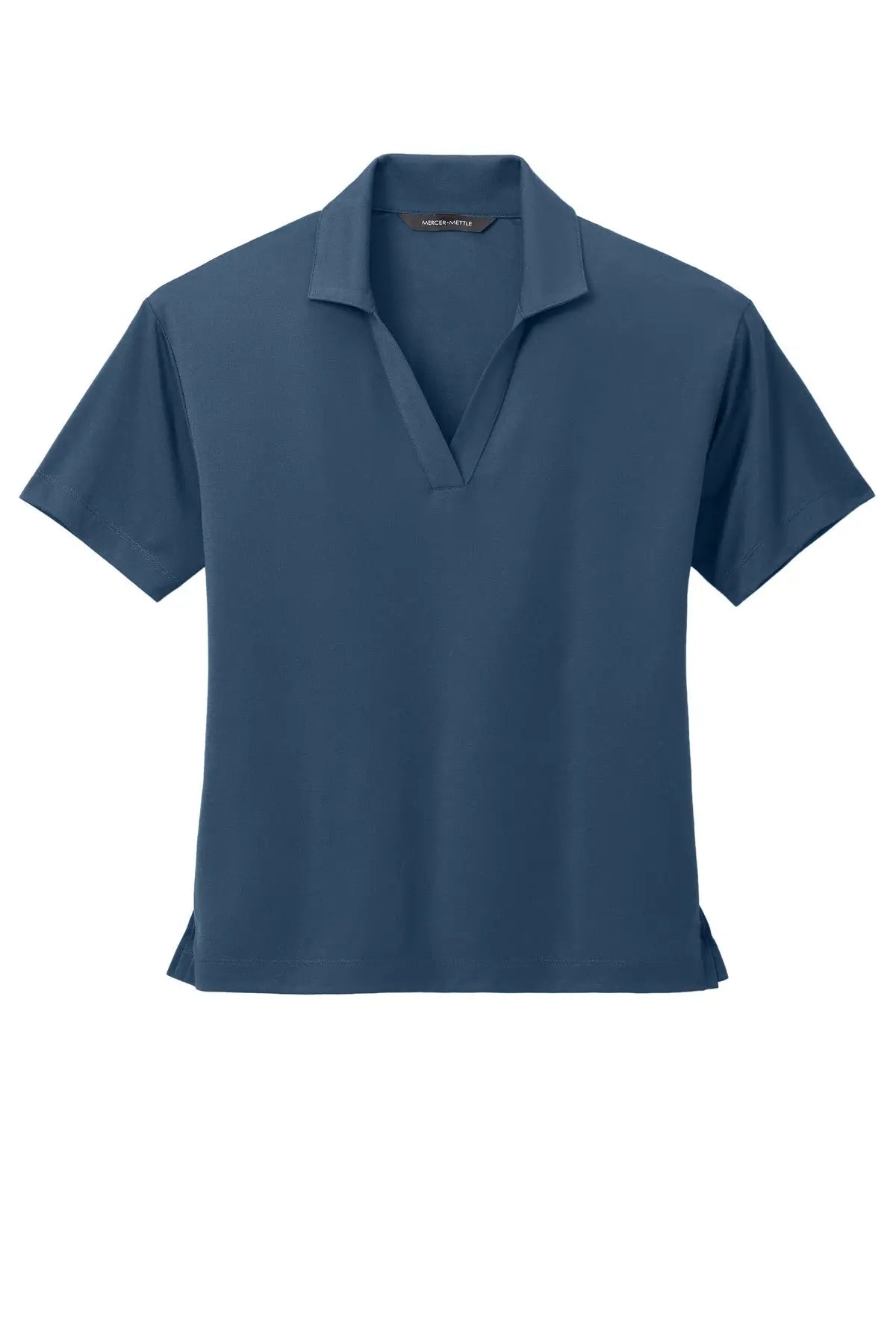 Mercer + mettle Mm1015 Women’s Stretch Jersey Polo - Insignia Blue
