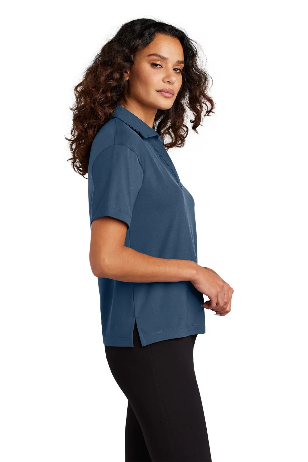 Mercer + mettle Mm1015 Women’s Stretch Jersey Polo - Insignia Blue