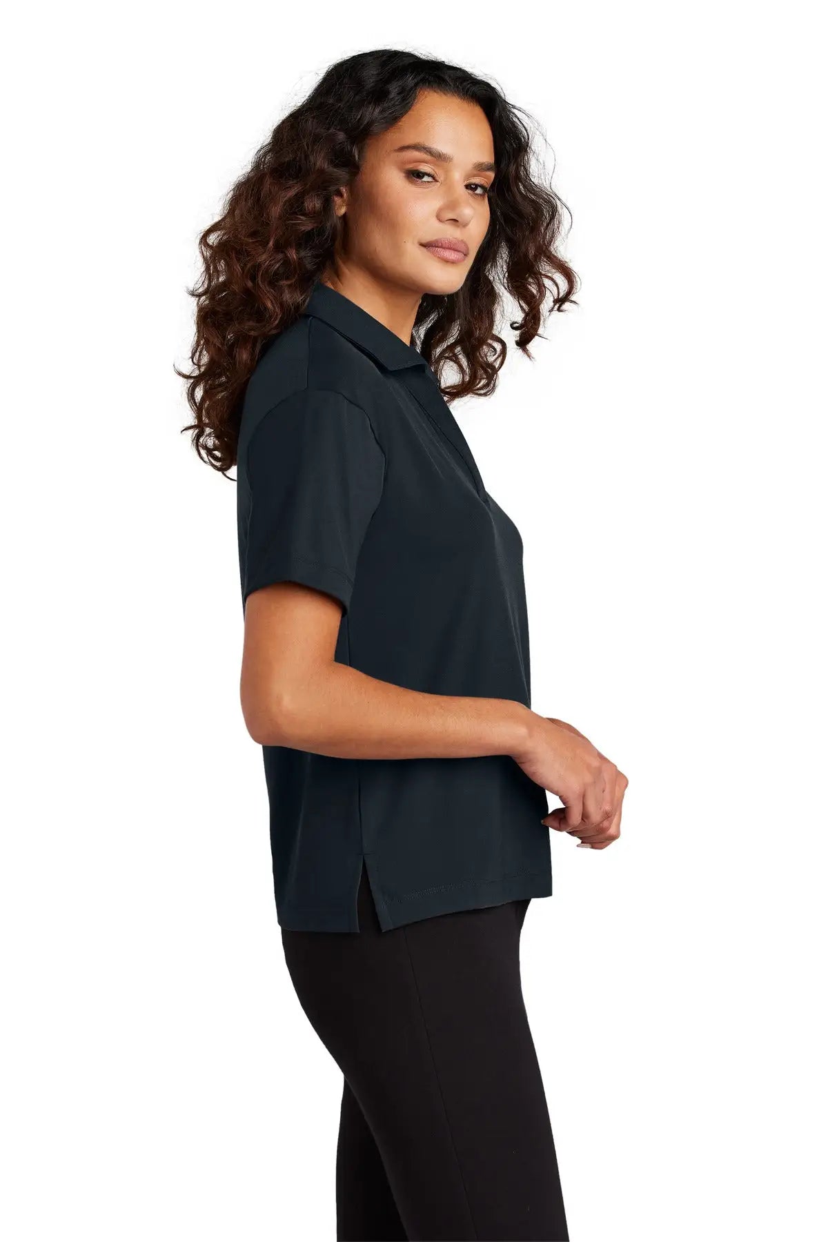Mercer + mettle Mm1015 Women’s Stretch Jersey Polo - Night Navy