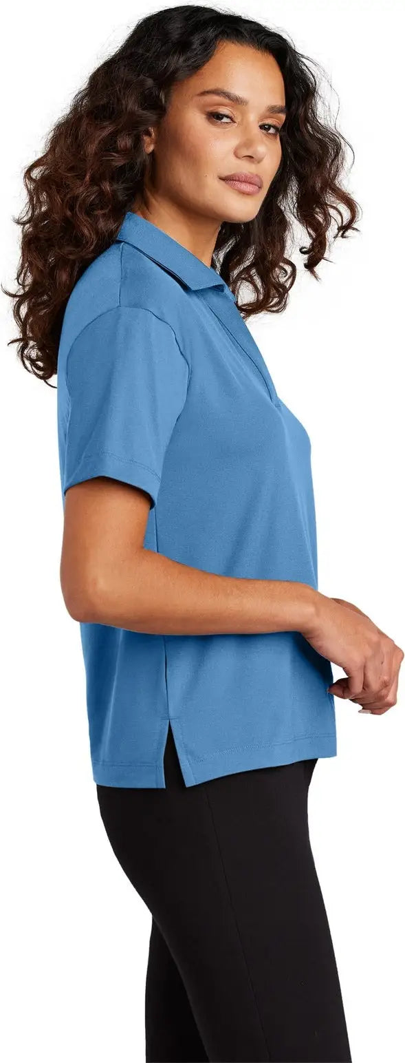 Mercer + mettle Mm1015 Women’s Stretch Jersey Polo - Parisian Blue