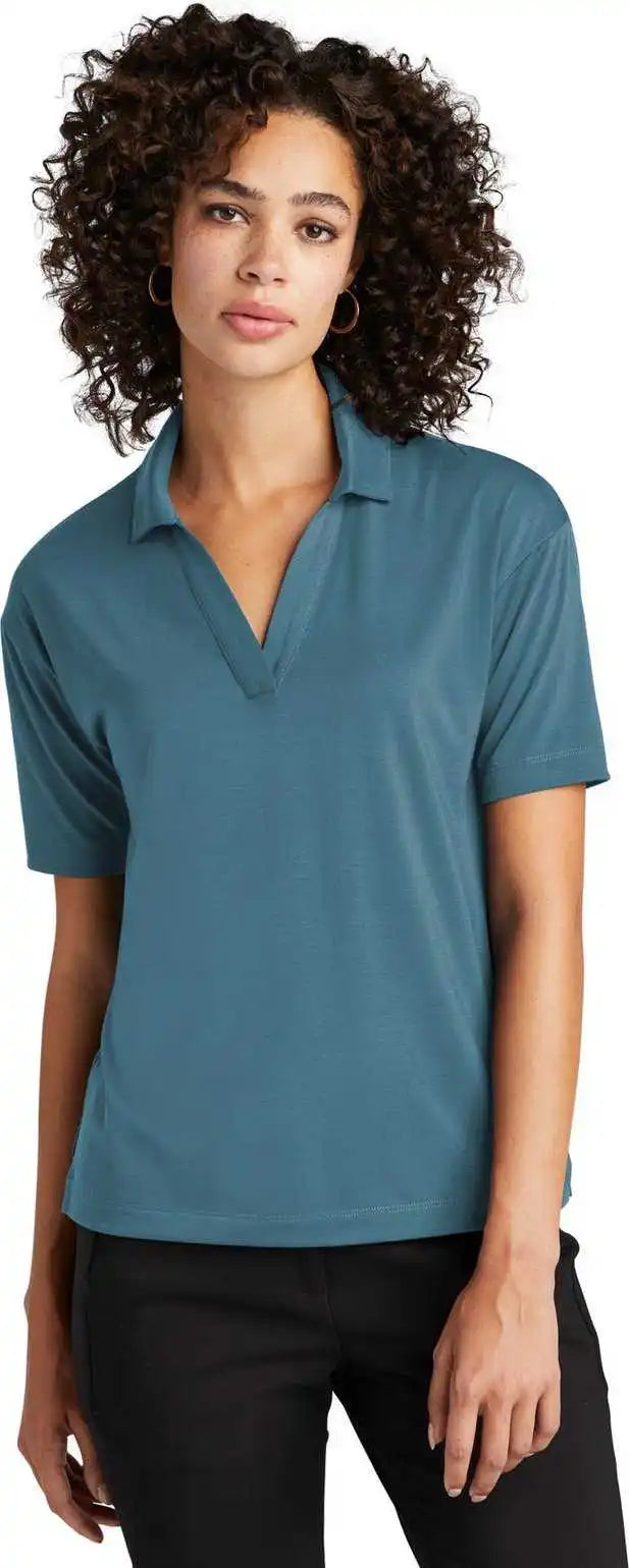 Mercer + mettle Mm1015 Women’s Stretch Jersey Polo - Parisianbl