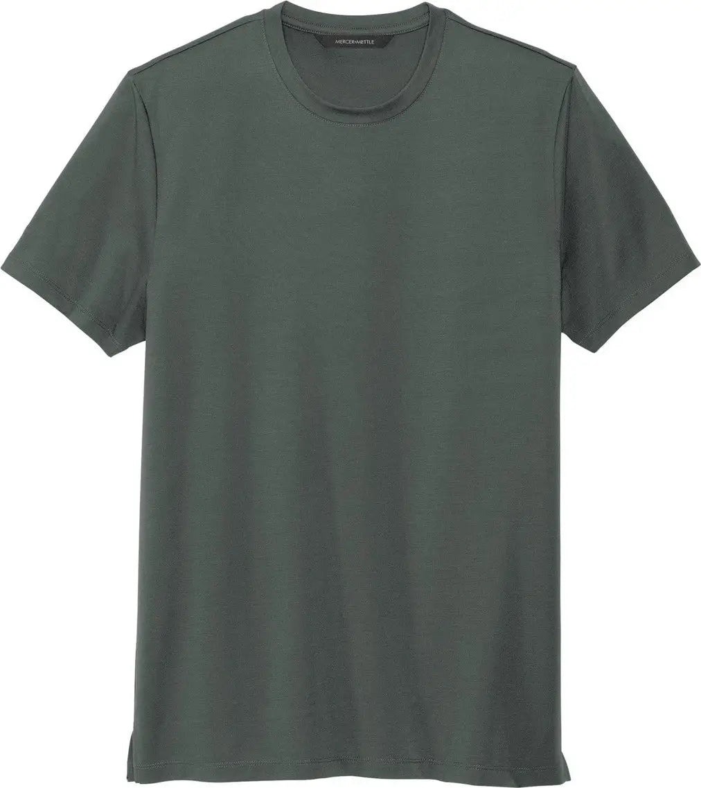 Mercer + mettle Mm1016 Stretch Jersey Crew Tee - Anchor Gray