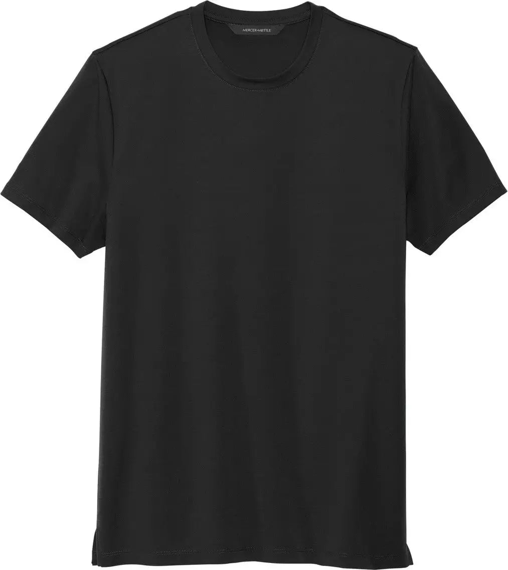 Mercer + mettle Mm1016 Stretch Jersey Crew Tee - Deep Black