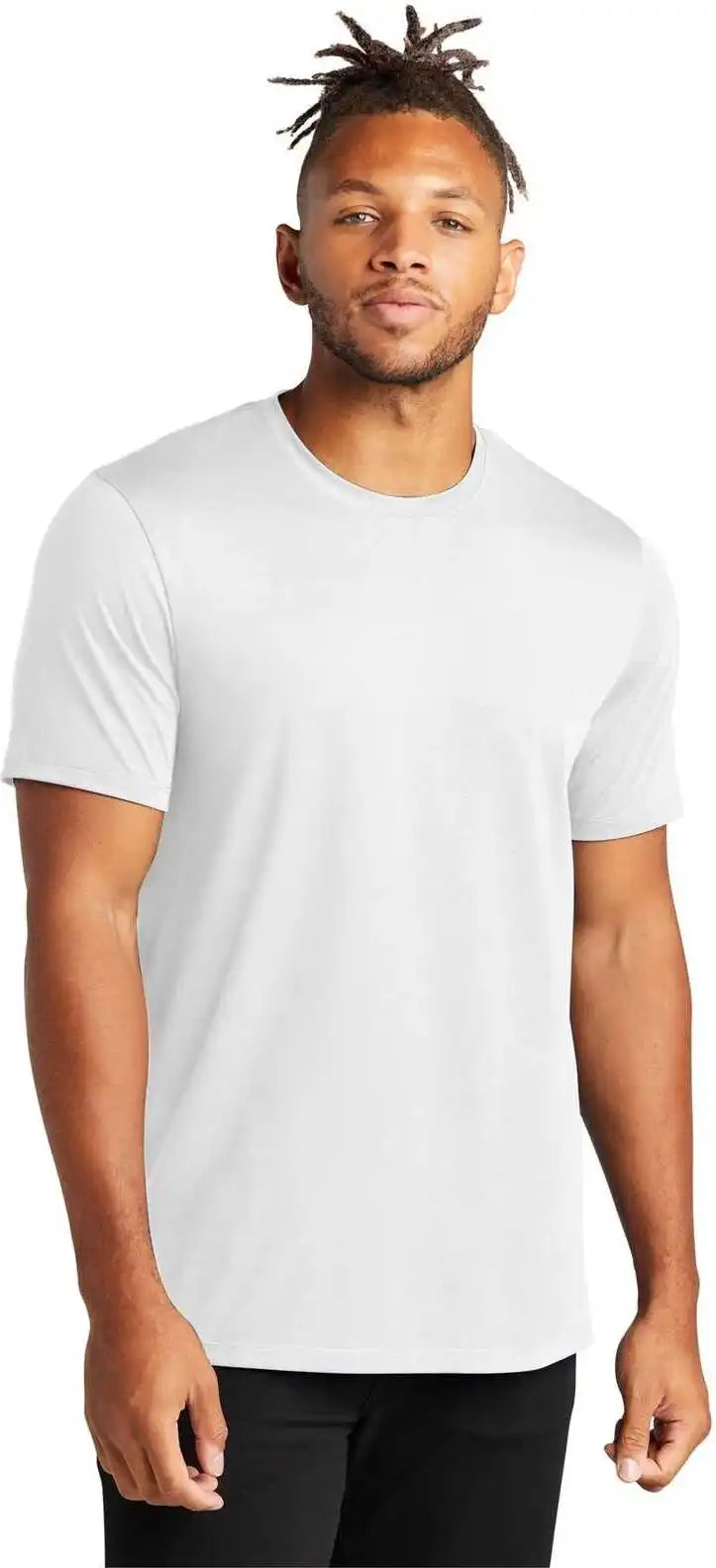Mercer + mettle Mm1016 Stretch Jersey Crew White