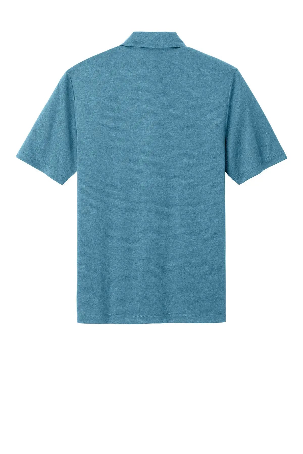Mercer + mettle Mm1020 Recharge Jersey Polo - Harbor Blue Heather