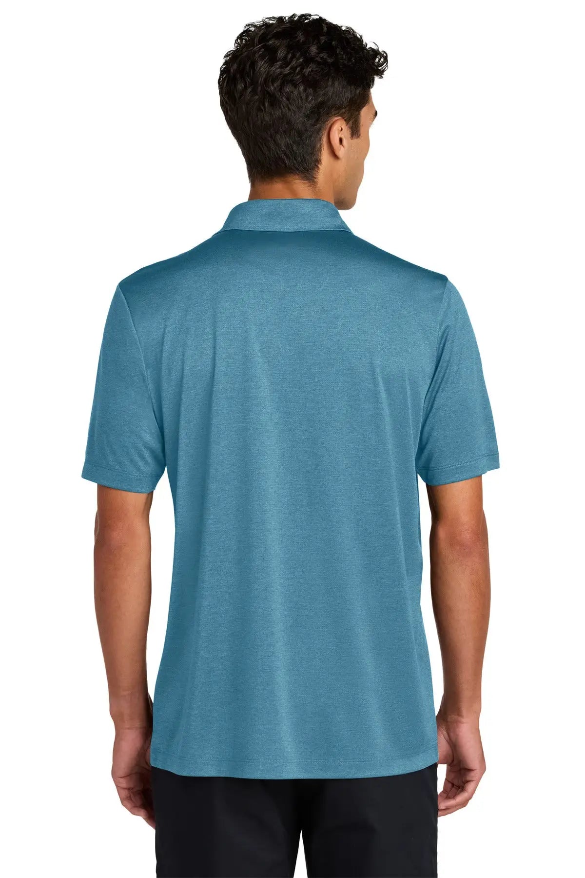 Mercer + mettle Mm1020 Recharge Jersey Polo - Harbor Blue Heather