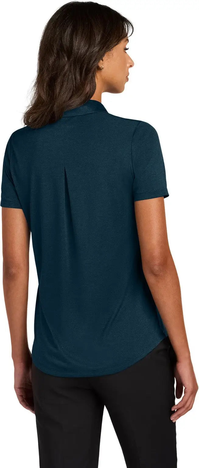 Mercer + mettle Mm1021 Women’s Recharge Jersey Polo - Insignia Blue Heather
