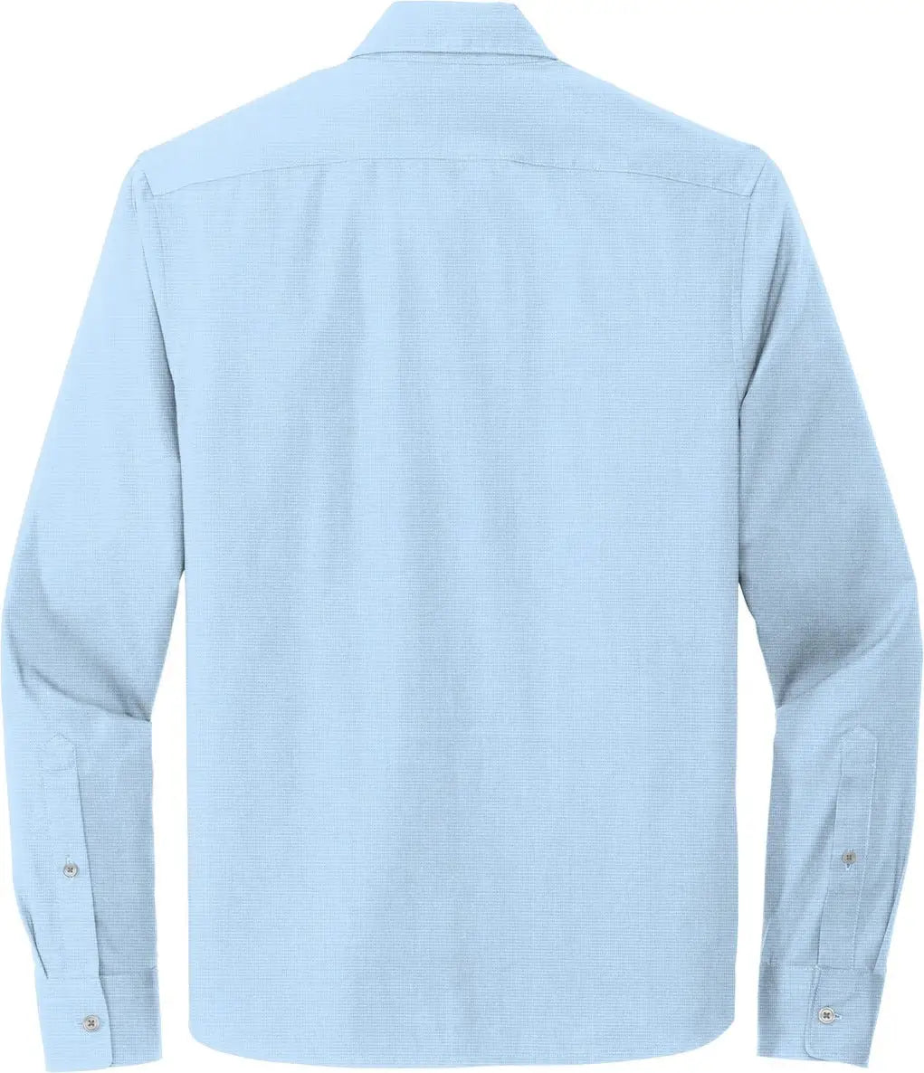 Mercer + mettle Mm2000 Long Sleeve Stretch Woven Shirt - Air Blue End on - Adult Xs