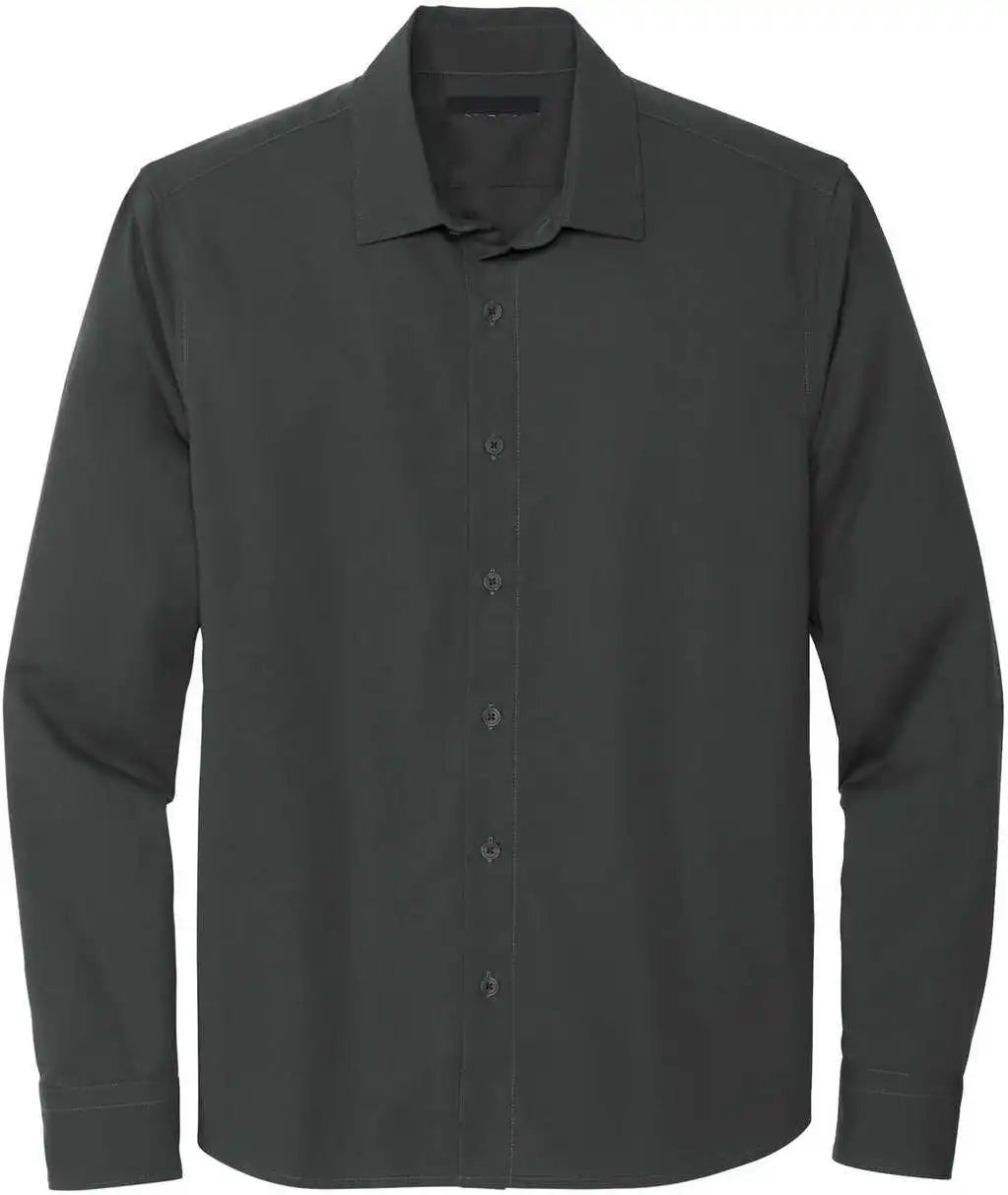 Mercer + mettle Mm2000 Long Sleeve Stretch Woven Shirt - Anchor Grey - Dark Gray / Adult Xl