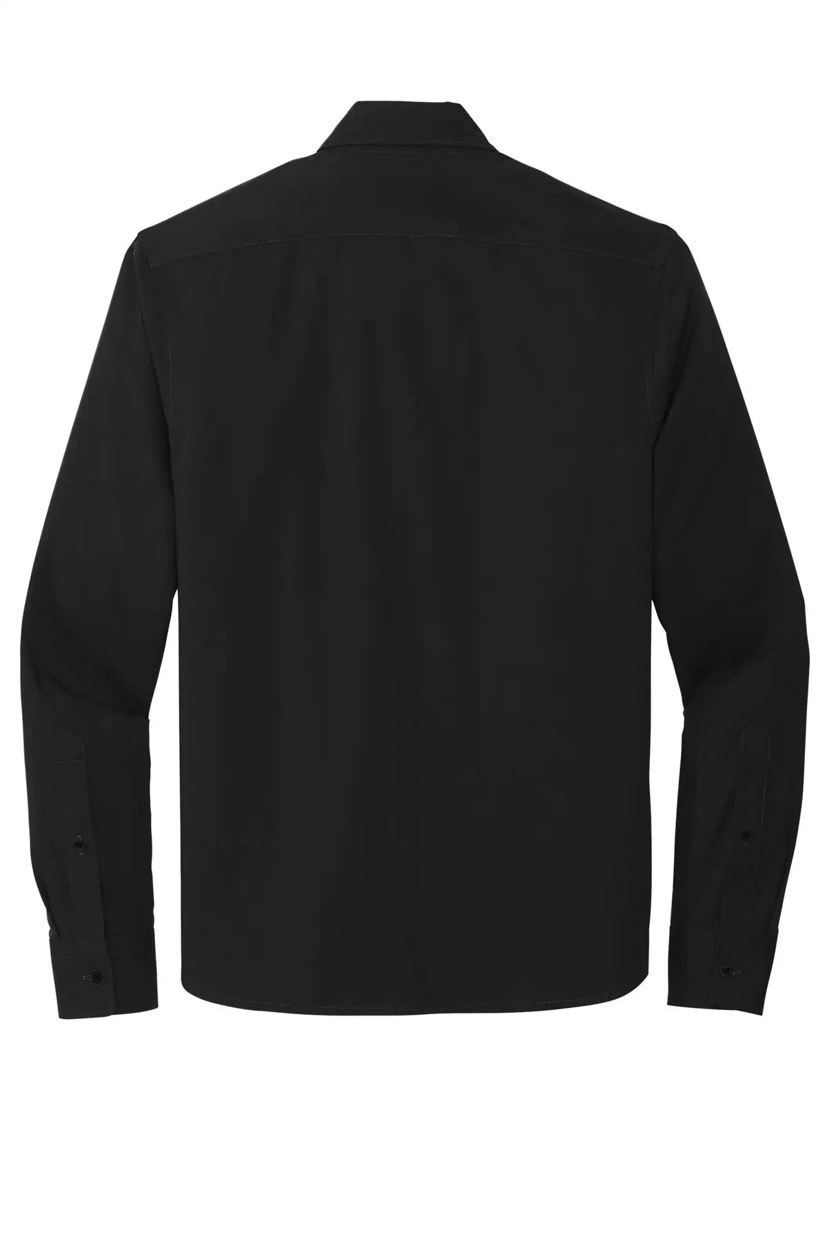 Mercer + mettle Mm2000 Long Sleeve Stretch Woven Shirt - Deep Black - Adult Xs