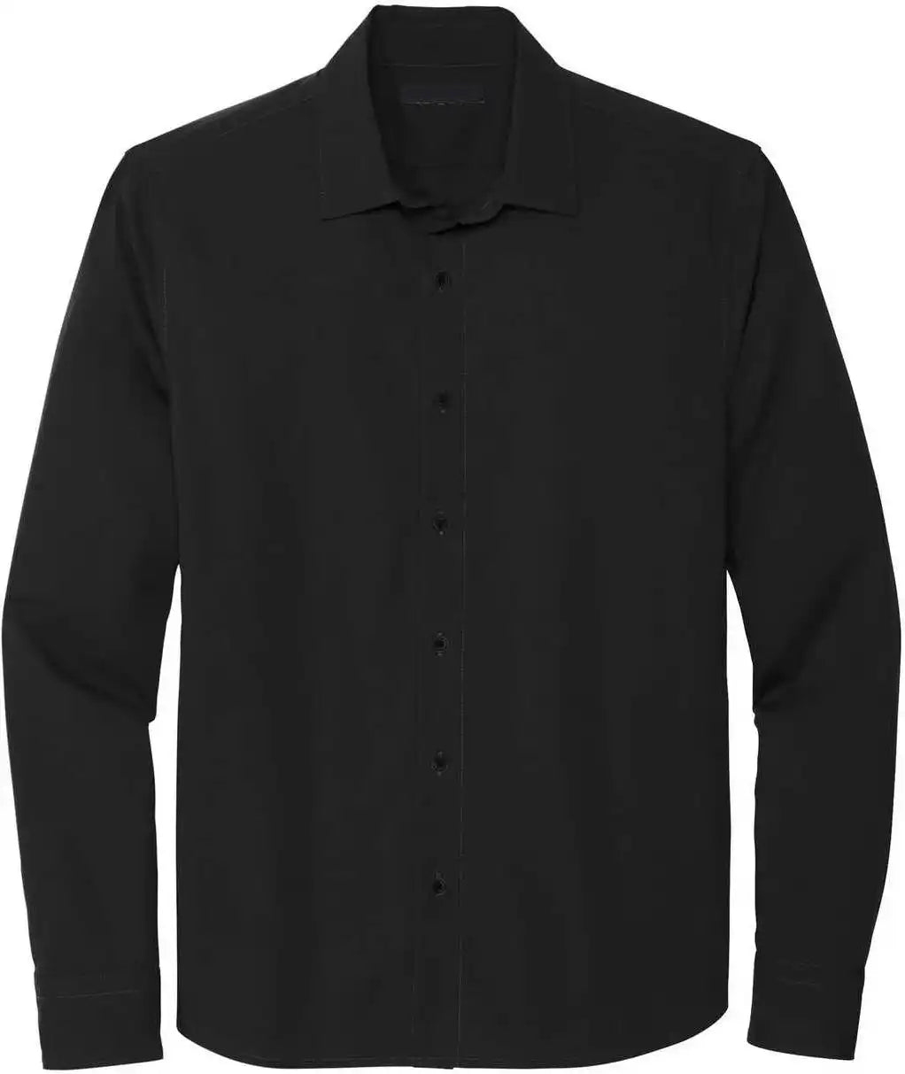 Mercer + mettle Mm2000 Long Sleeve Stretch Woven Shirt Deep Black