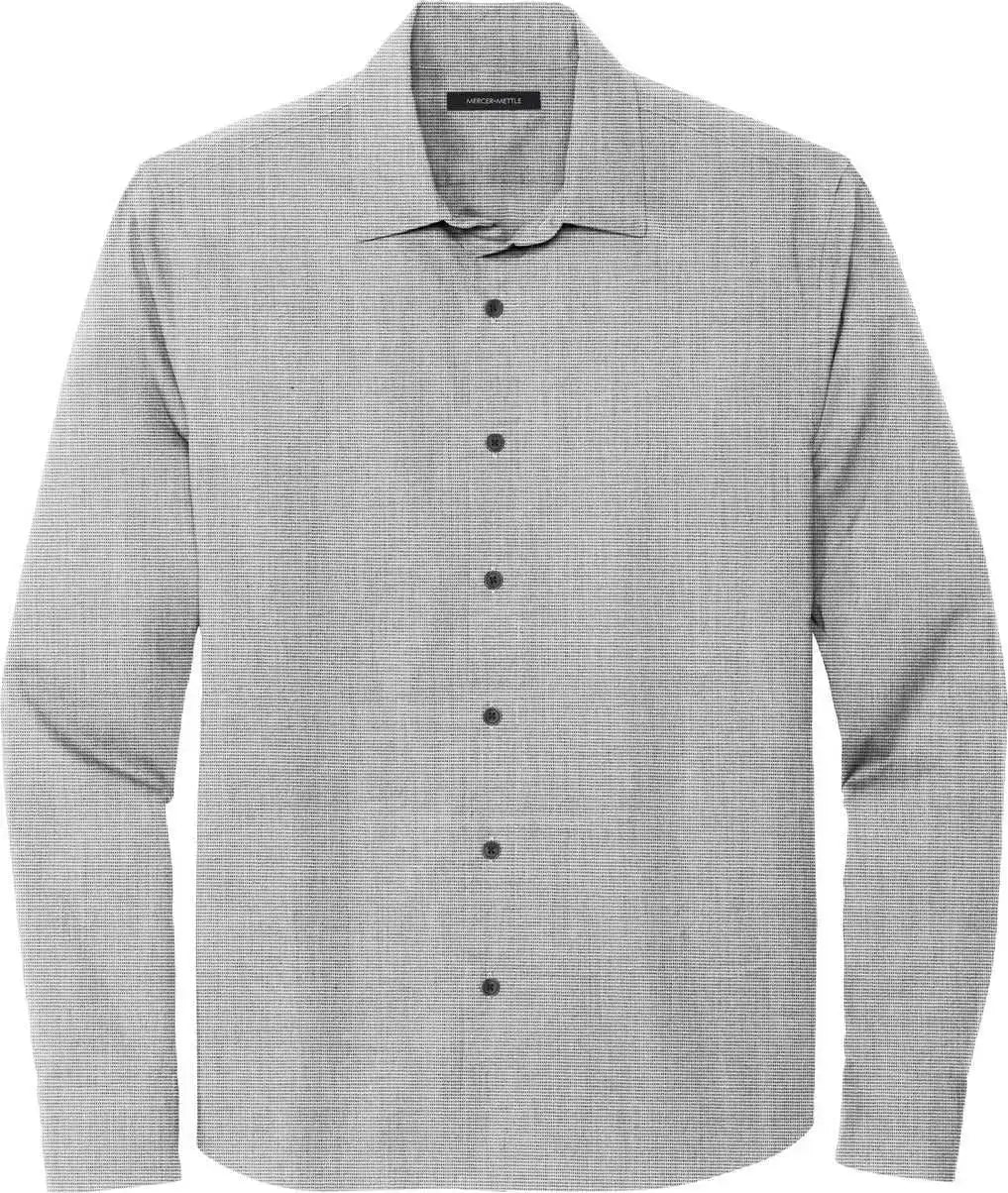Mercer + mettle Mm2000 Long Sleeve Stretch Woven Shirt Gusty Grey End