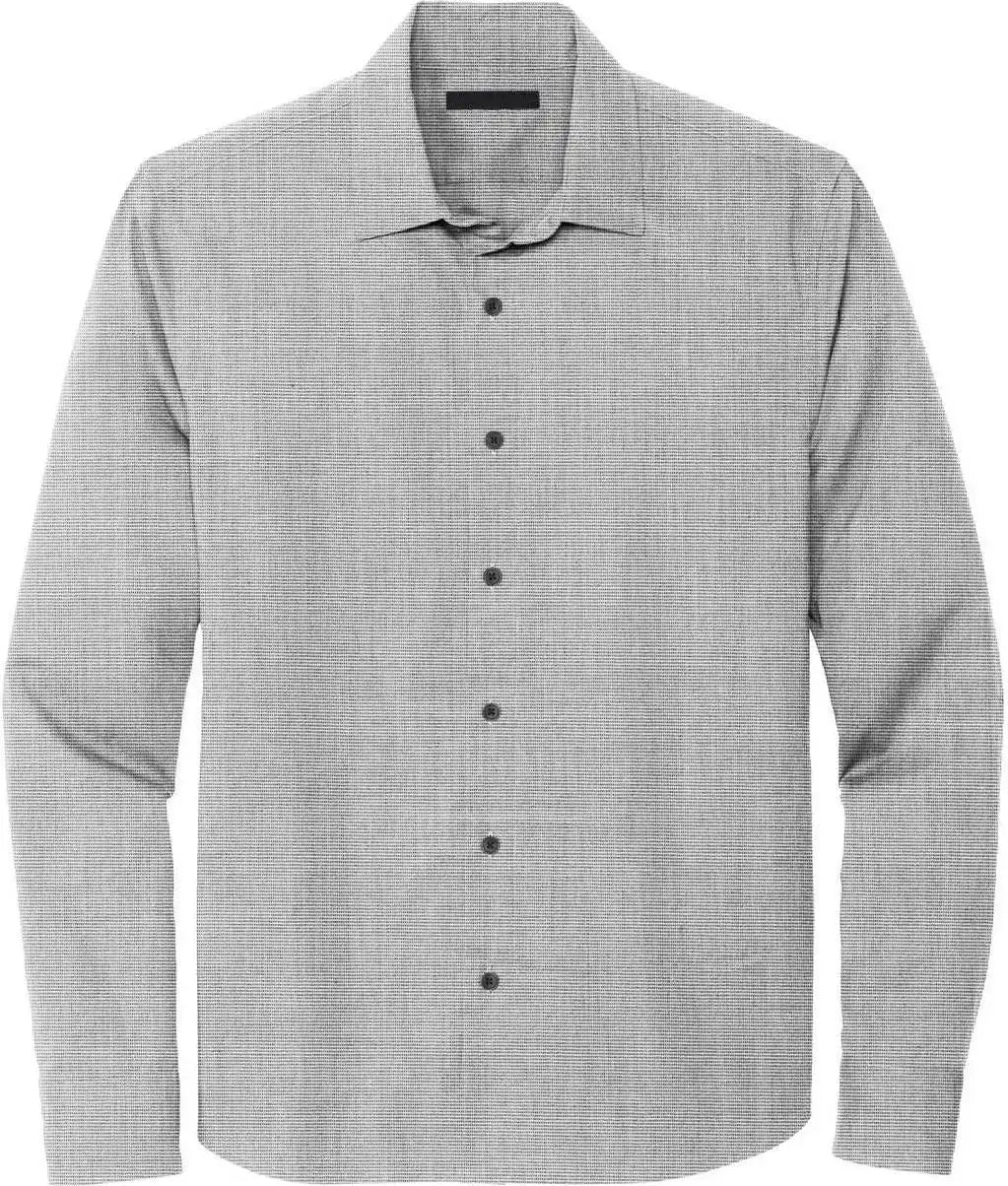 Mercer + mettle Mm2000 Long Sleeve Stretch Woven Shirt - Gusty Grey End on - Light Gray / Adult l