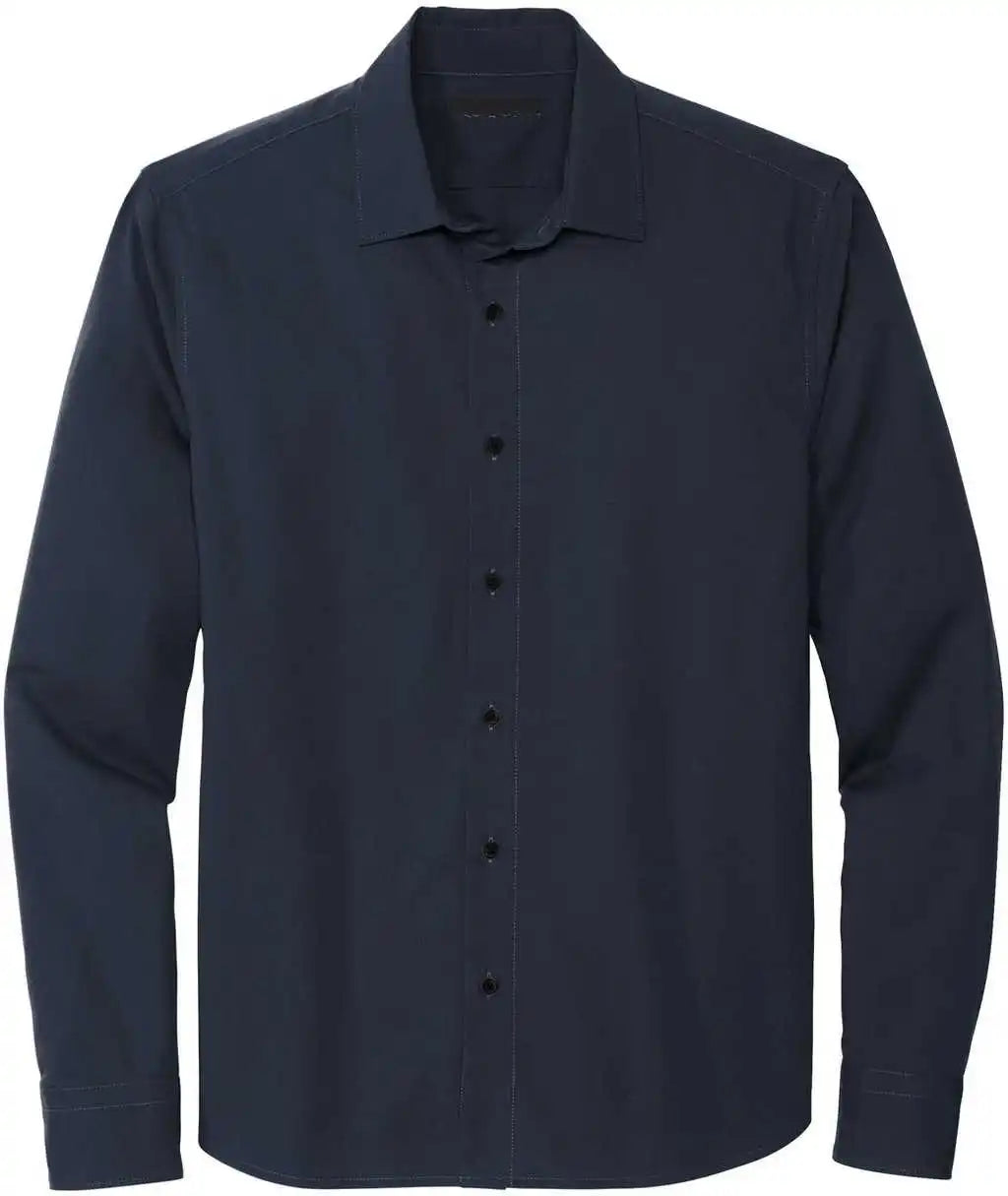 Mercer + mettle Mm2000 Long Sleeve Stretch Woven Shirt Night Navy / Adult l