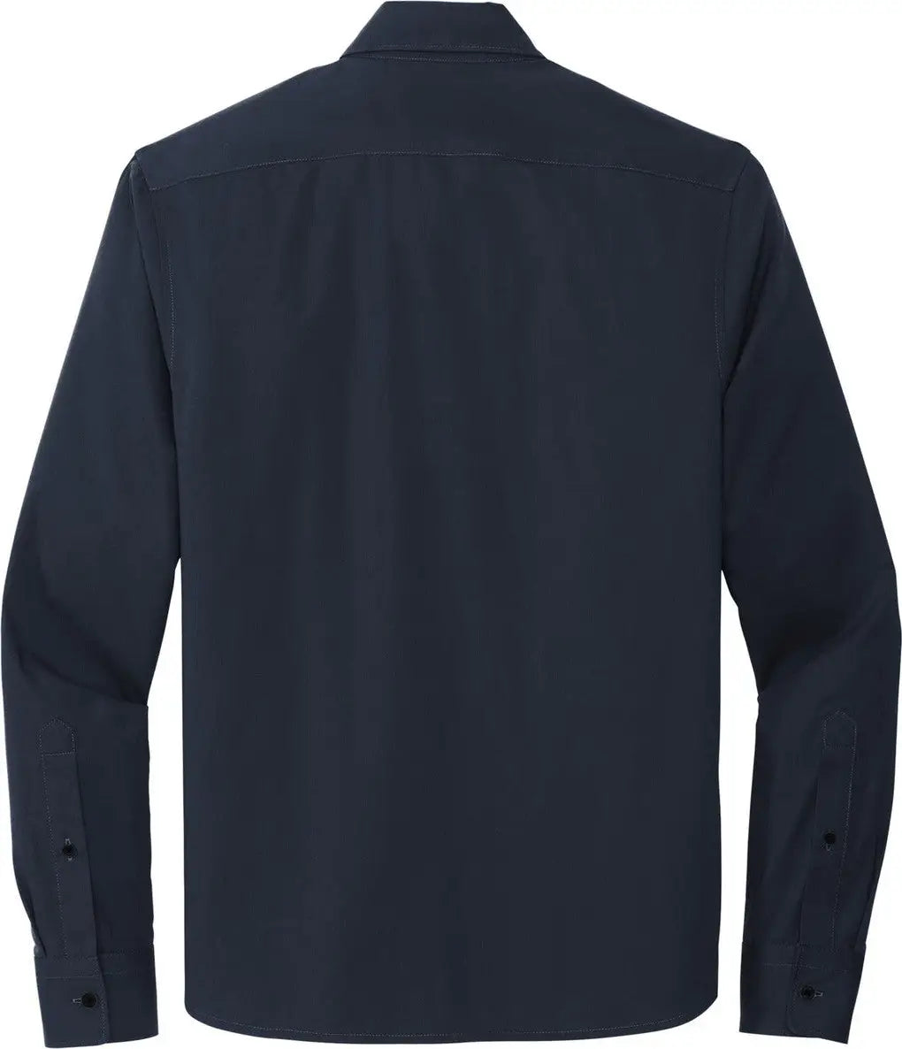 Mercer + mettle Mm2000 Long Sleeve Stretch Woven Shirt - Night Navy