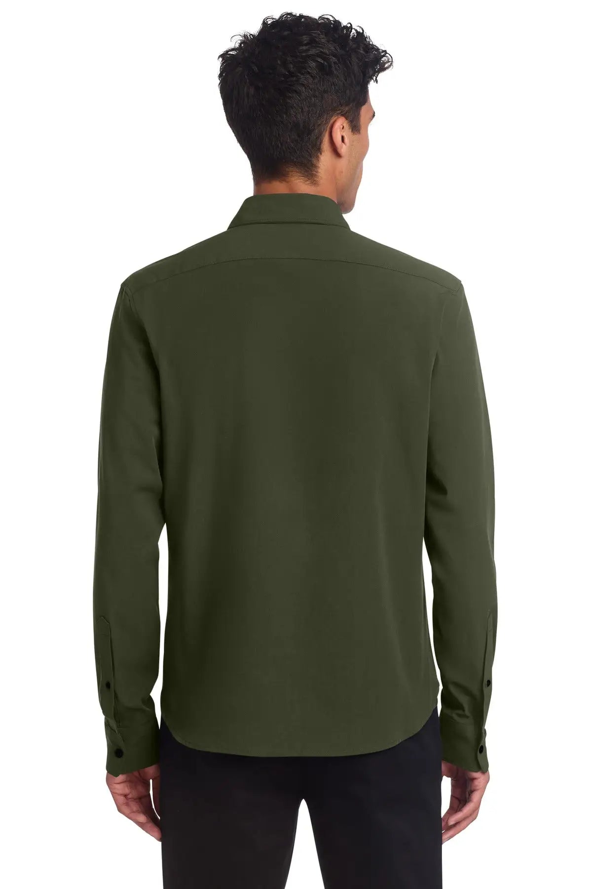 Mercer + mettle Mm2000 Long Sleeve Stretch Woven Shirt - Townsend Green