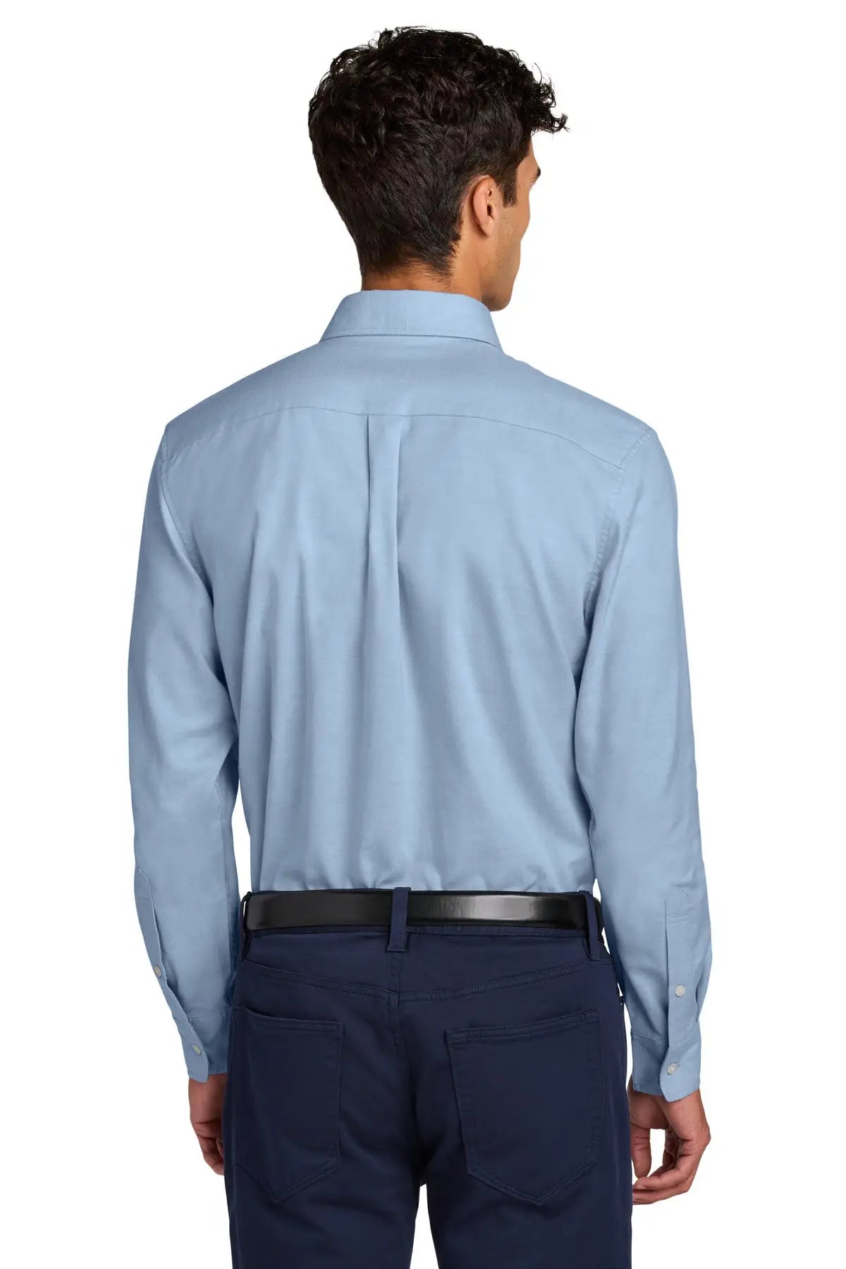 Mercer + mettle Mm2002 Long Sleeve Modern Oxford Shirt - Cobalt