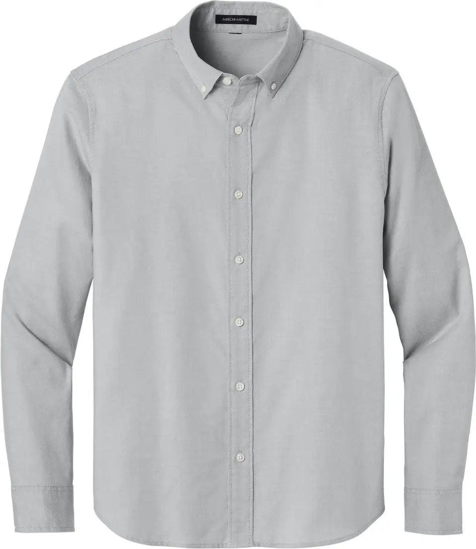 Mercer + mettle Mm2002 Long Sleeve Modern Oxford Shirt - Gusty Gray
