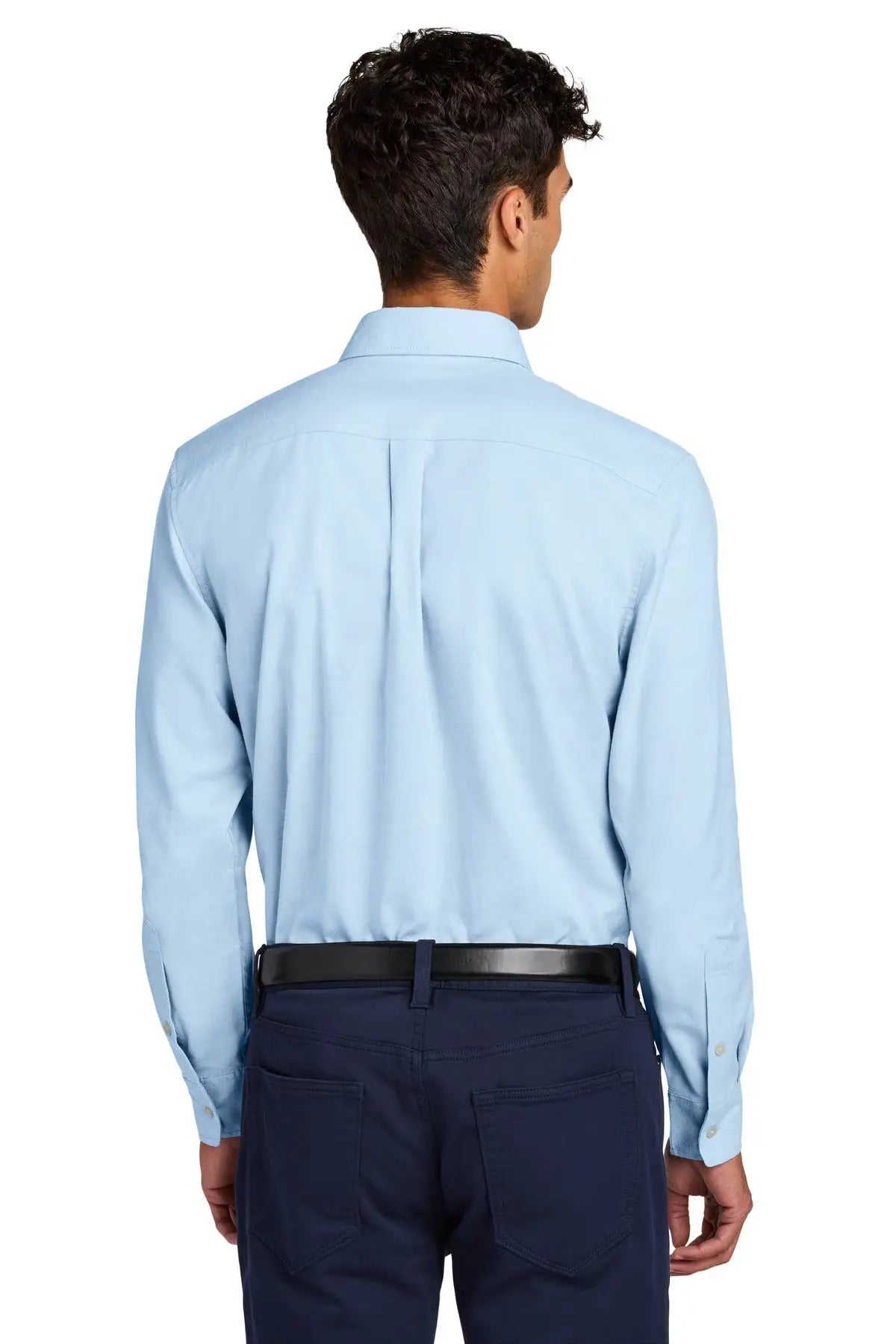 Mercer + mettle Mm2002 Long Sleeve Modern Oxford Shirt - Light Blue