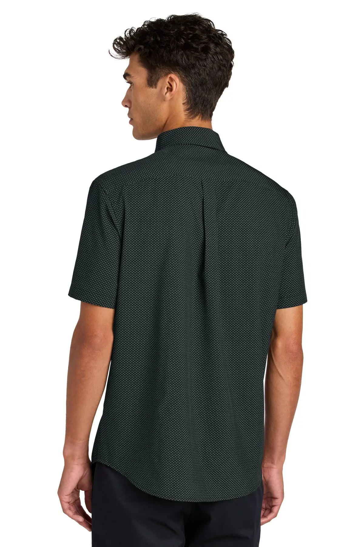 Mercer + mettle Mm2006 Short Sleeve Uv Capital Tech Shirt - Deep Black Triangle Print