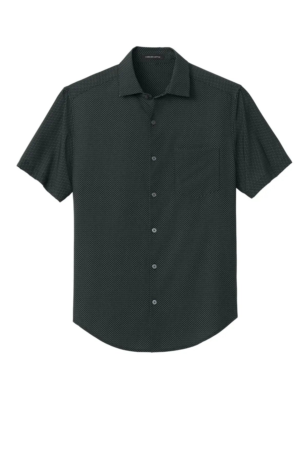Mercer + mettle Mm2006 Short Sleeve Uv Capital Tech Shirt - Deep Black Triangle Print
