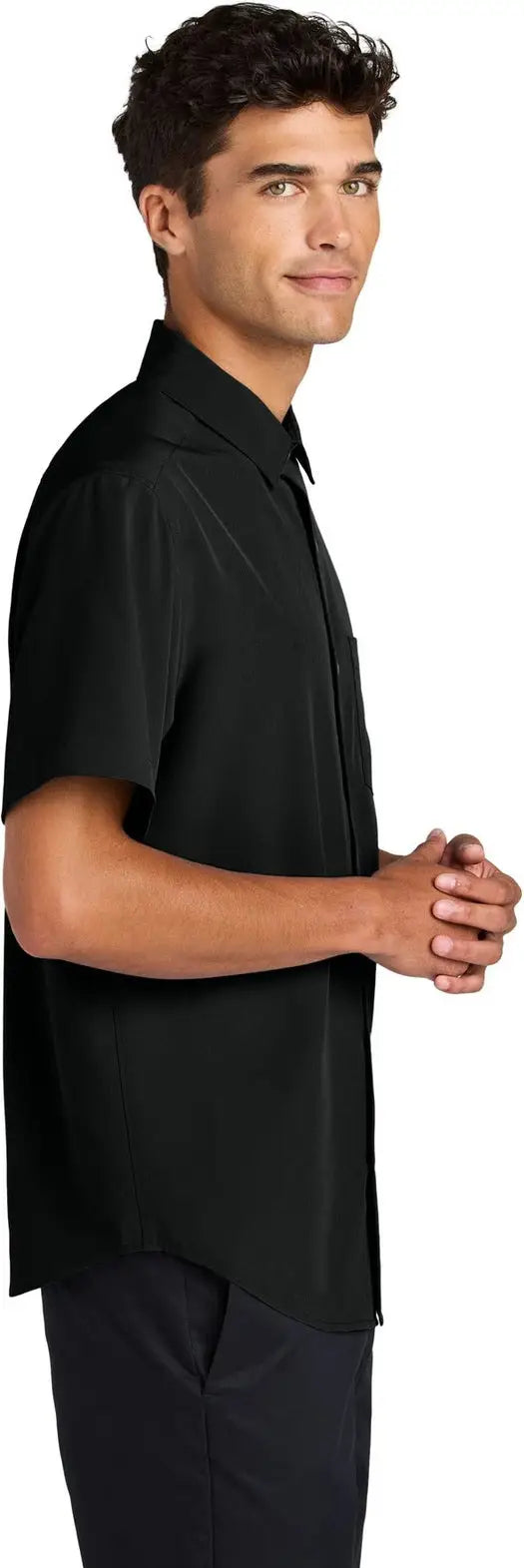 Mercer + mettle Mm2006 Short Sleeve Uv Capital Tech Shirt - Deep Black