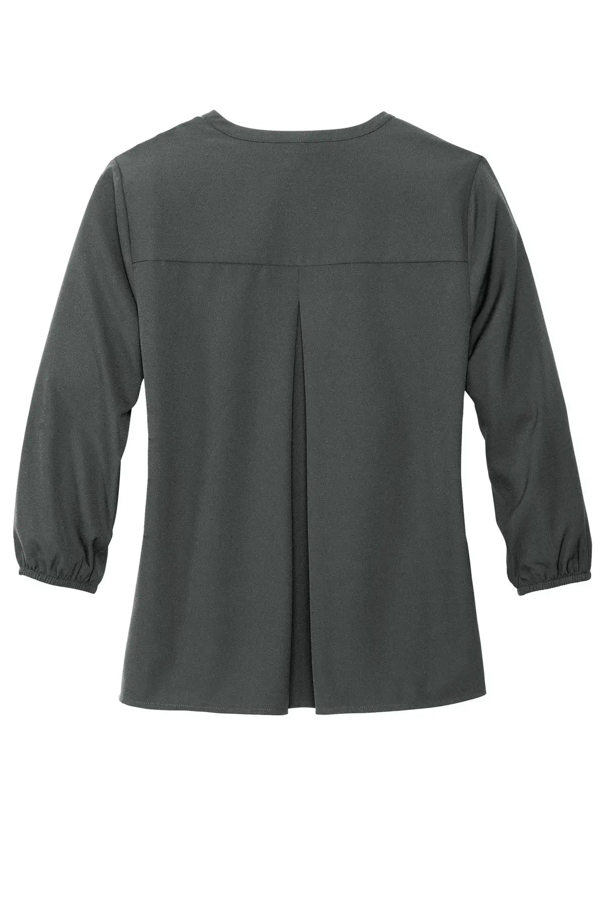 Mercer + mettle Mm2011 Women’s Stretch Crepe 3/4-sleeve Blouse - Anchor Gray - Ladies Xs