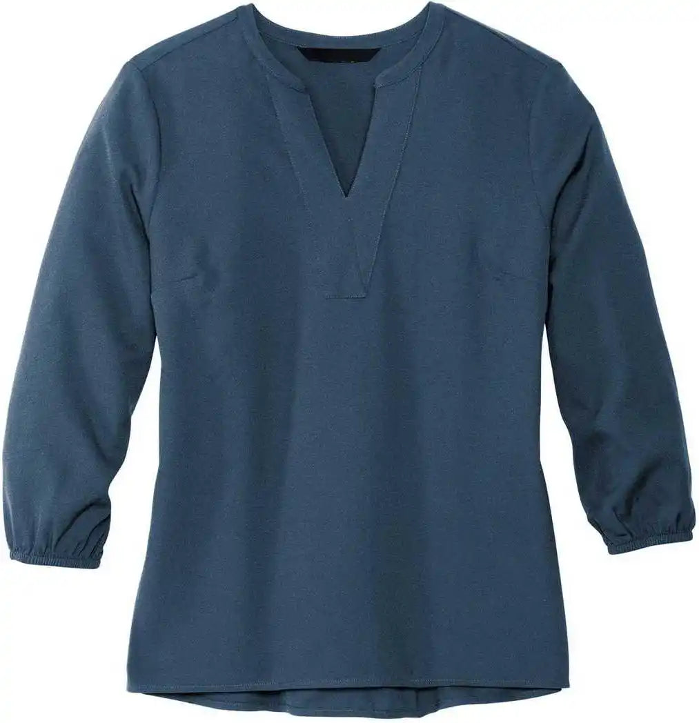Mercer + mettle Mm2011 Women’s Stretch Crepe 34-sleeve Blouse - Insignia Blue