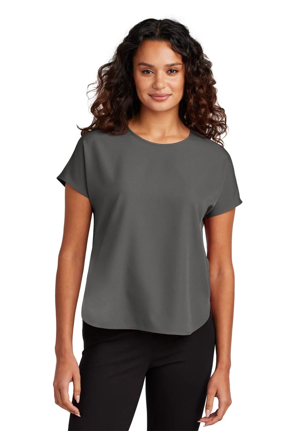 Mercer + mettle Mm2015 Women’s Stretch Crepe Crew - Anchor Gray