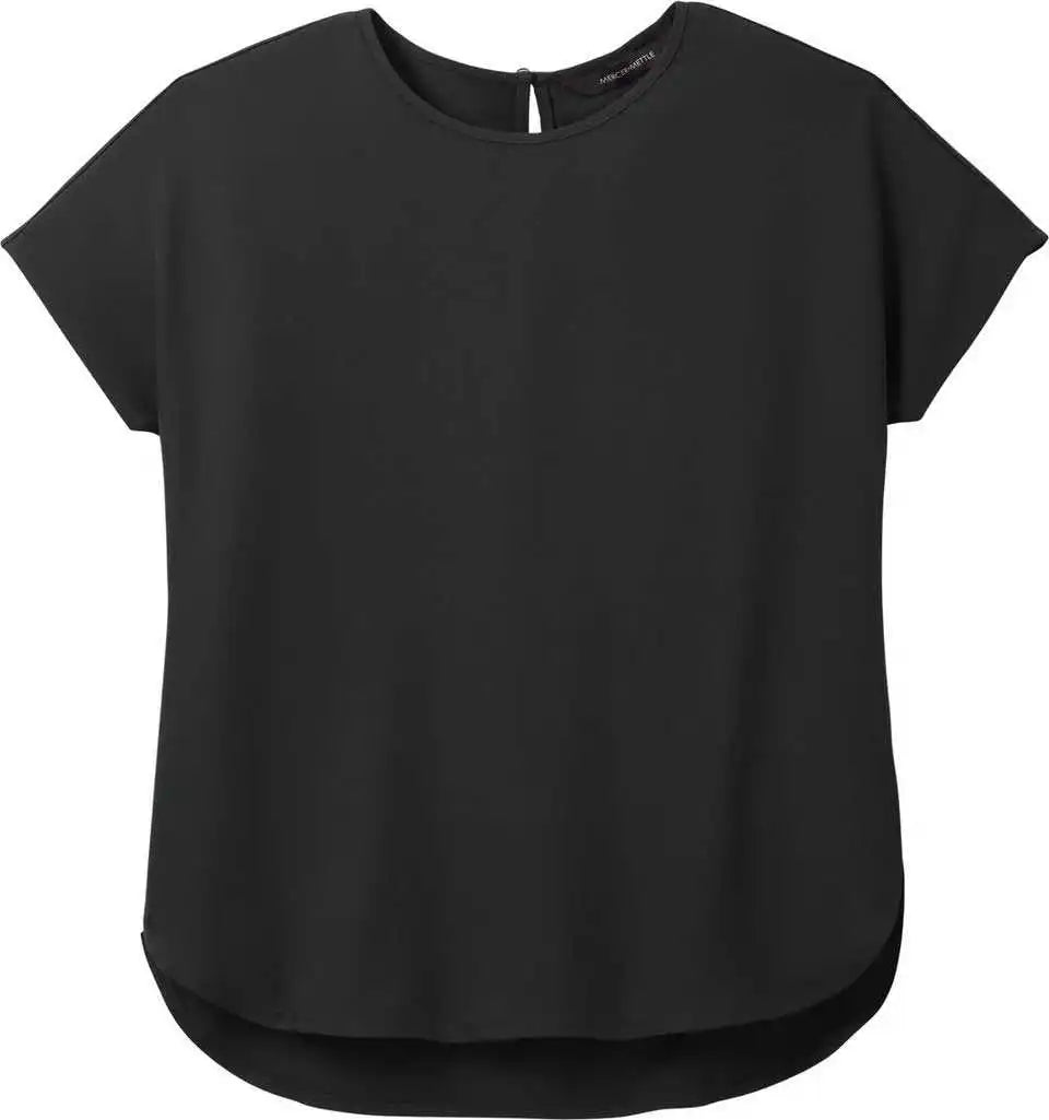 Mercer + mettle Mm2015 Women’s Stretch Crepe Crew Deep Black