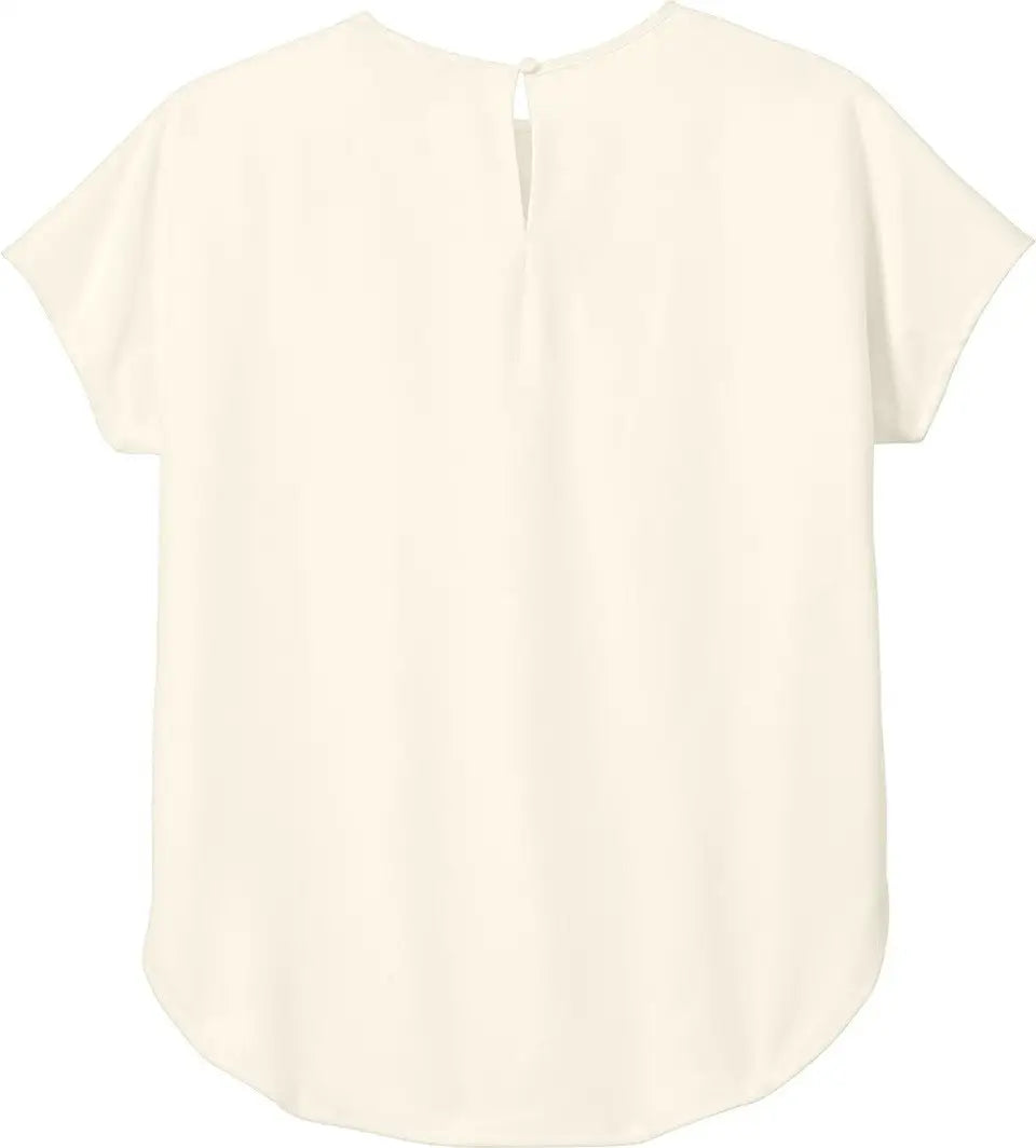 Mercer + mettle Mm2015 Women’s Stretch Crepe Crew - Ivory Chiffon