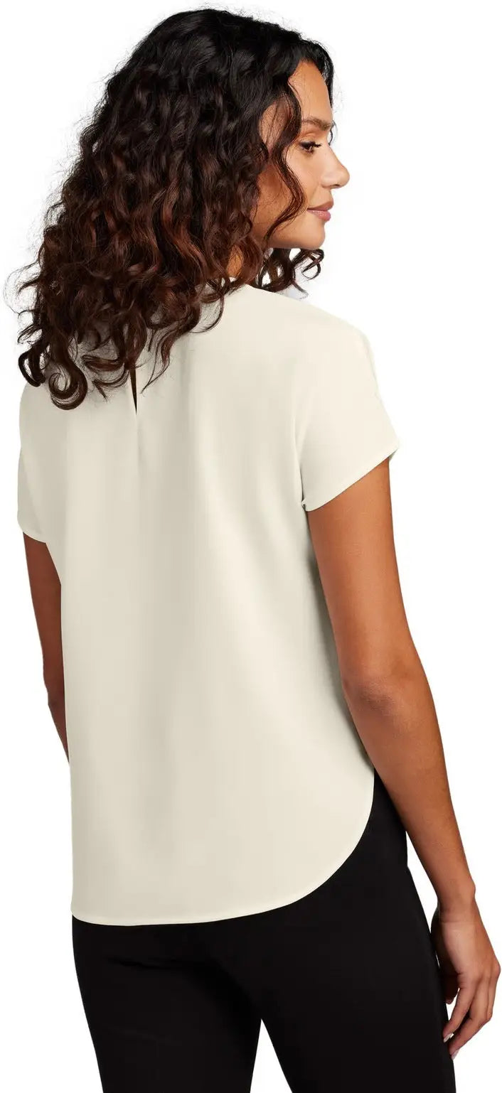 Mercer + mettle Mm2015 Women’s Stretch Crepe Crew - Ivory Chiffon