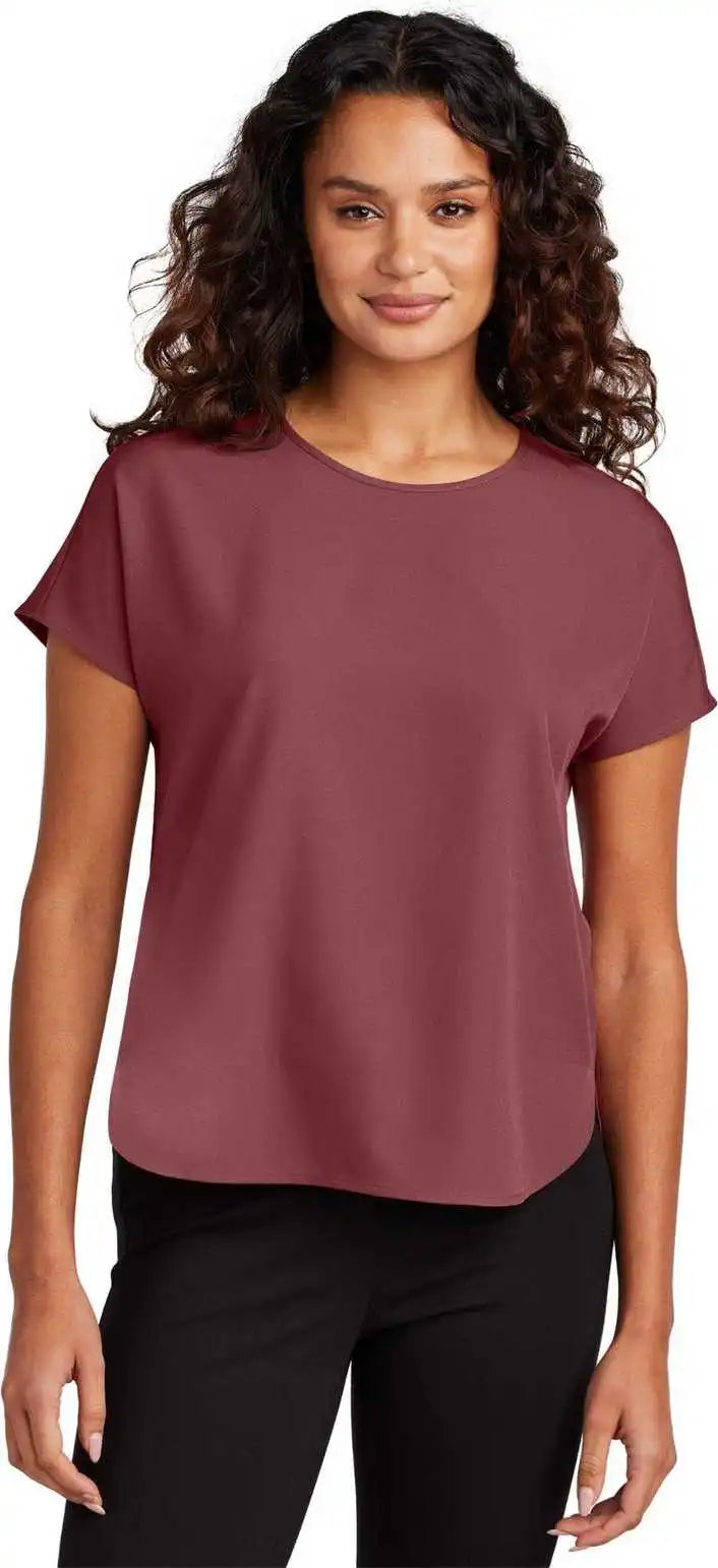 Mercer + mettle Mm2015 Women’s Stretch Crepe Crew Rosewood