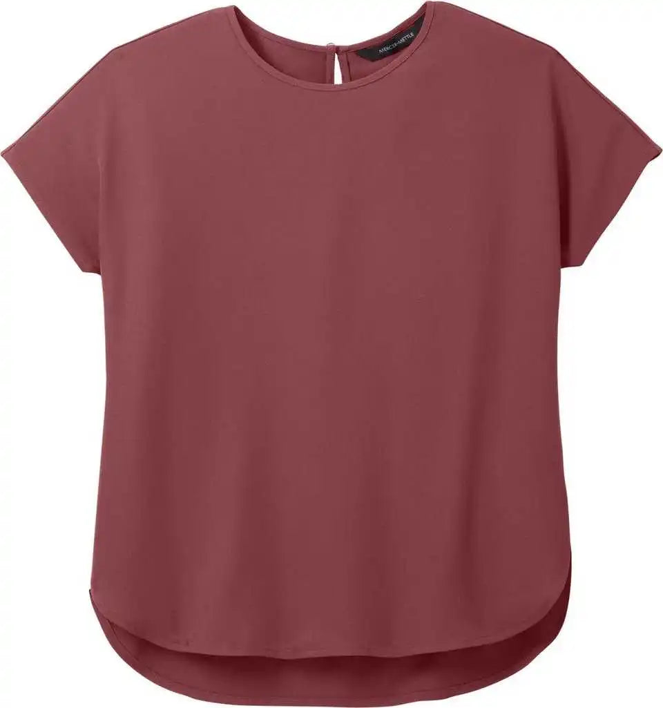 Mercer + mettle Mm2015 Women’s Stretch Crepe Crew Rosewood