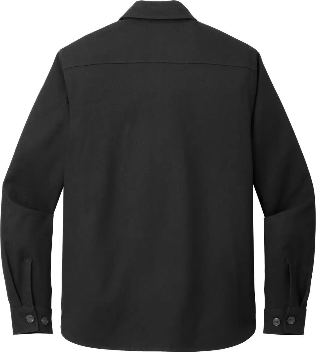 Mercer + mettle Mm2020 Long Sleeve Twill Overshirt - Deep Black