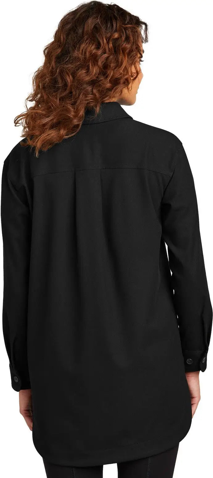 Mercer + mettle Mm2021 Women’s Long Sleeve Twill Overshirt - Deep Black