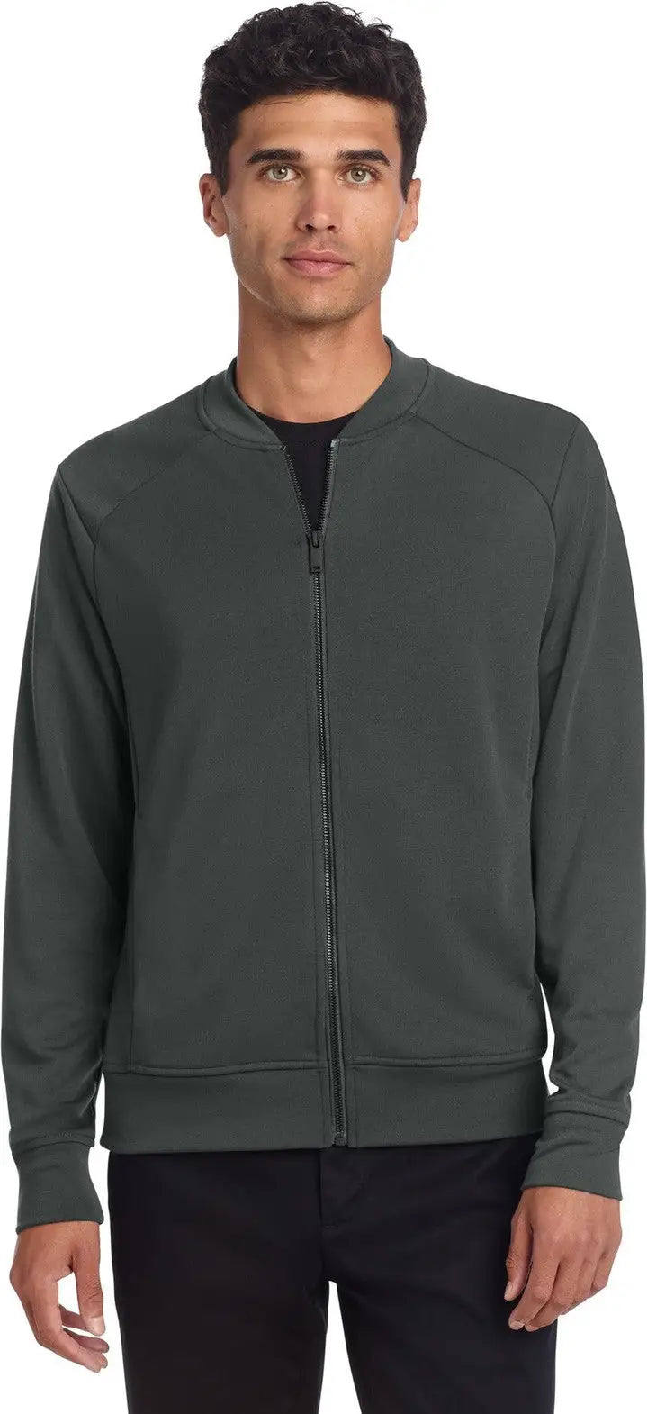 Mercer + mettle Mm3000 Double-knit Bomber - Anchor Gray
