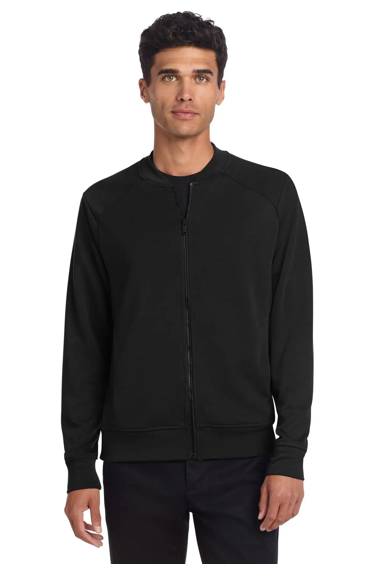 Mercer + mettle Mm3000 Double-knit Bomber - Deep Black - Adult Xs