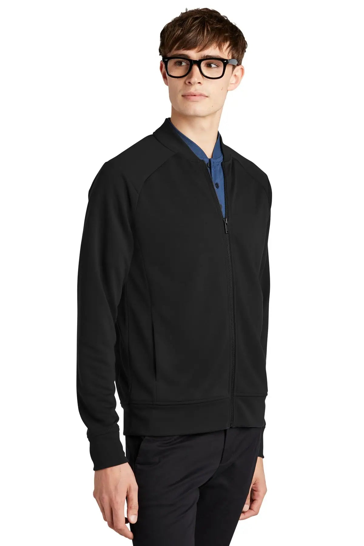 Mercer + mettle Mm3000 Double-knit Bomber - Deep Black